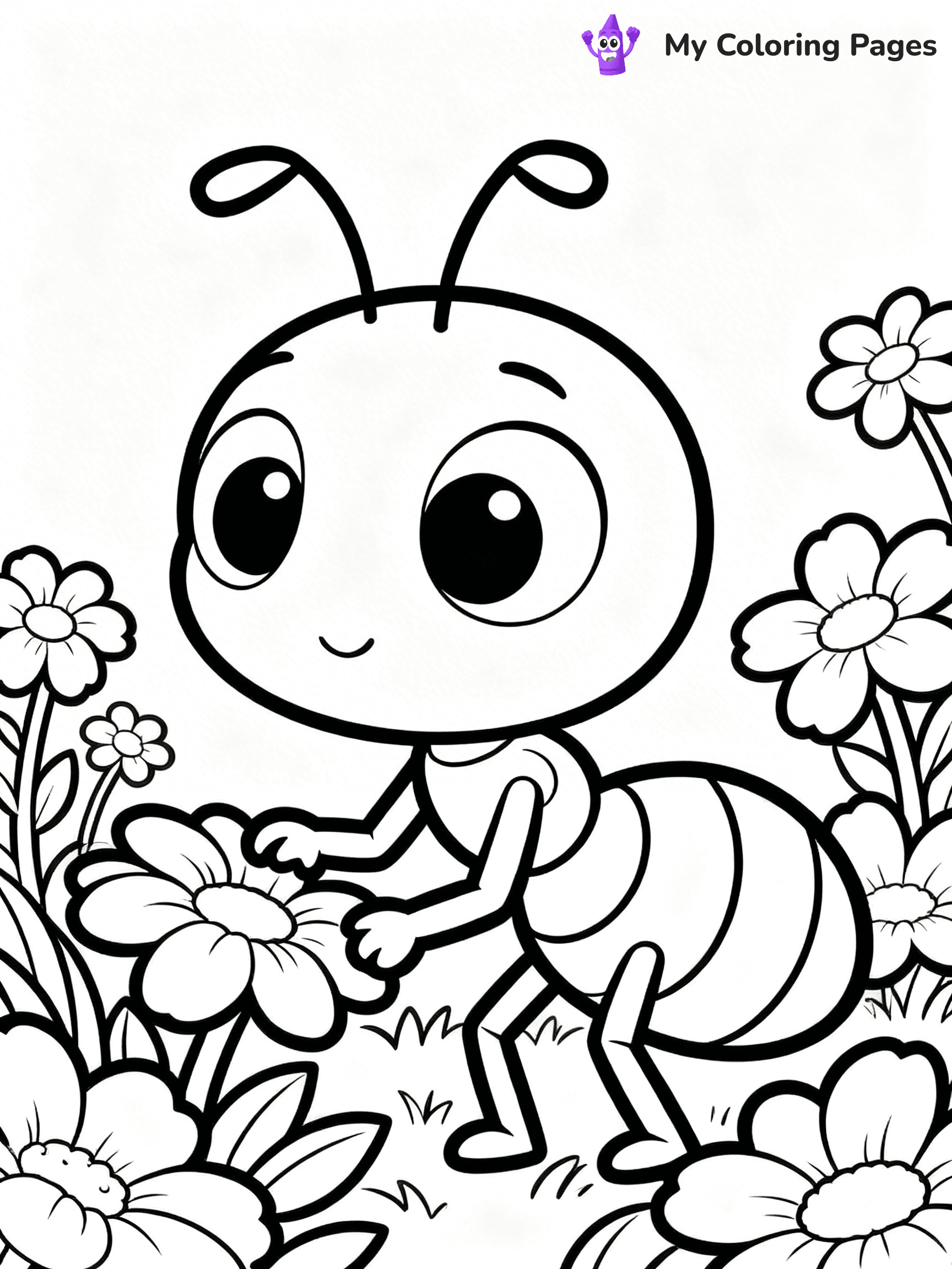 Ant Coloring Pages - 22