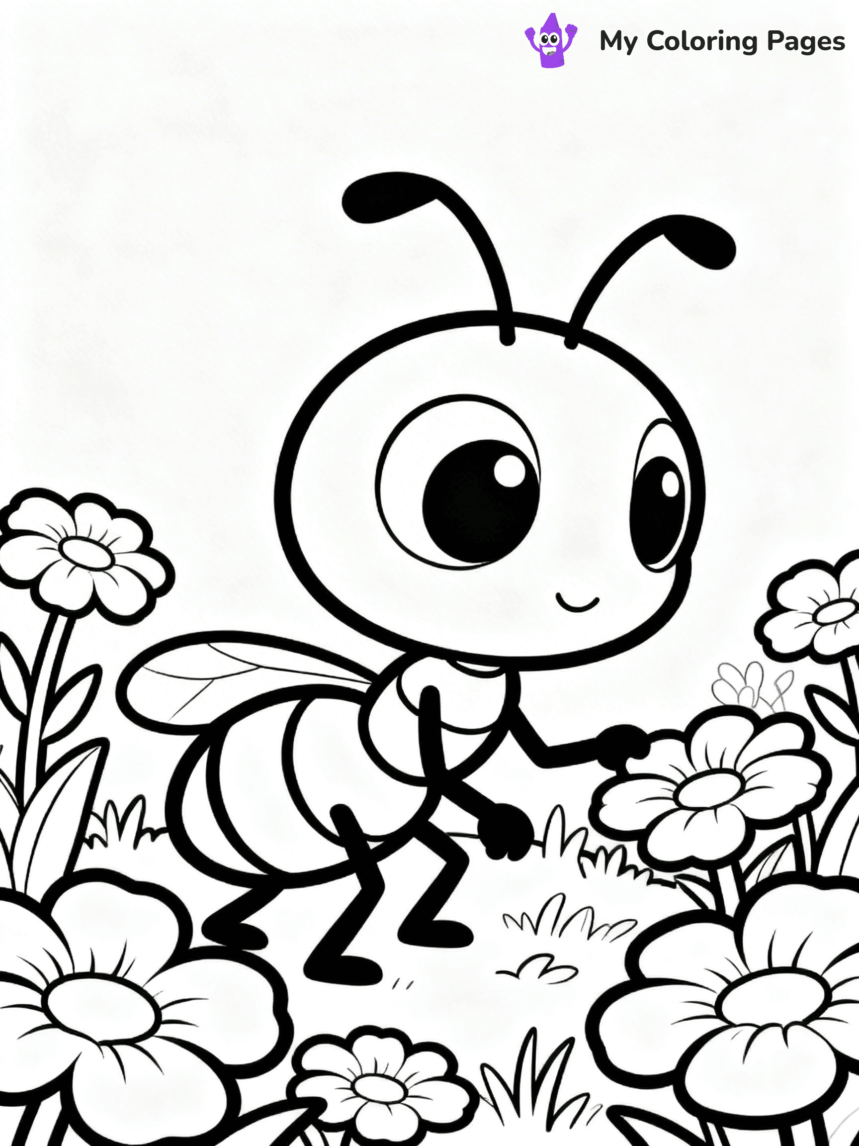 Ant Coloring Pages - 21