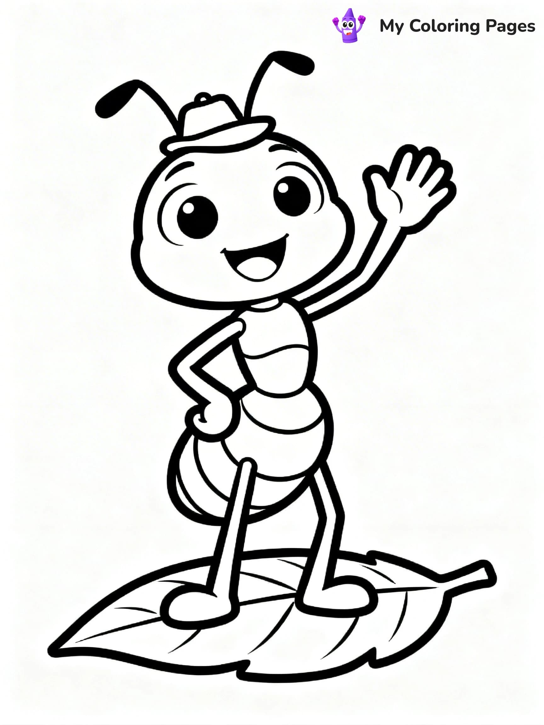 Ant Coloring Pages - 12