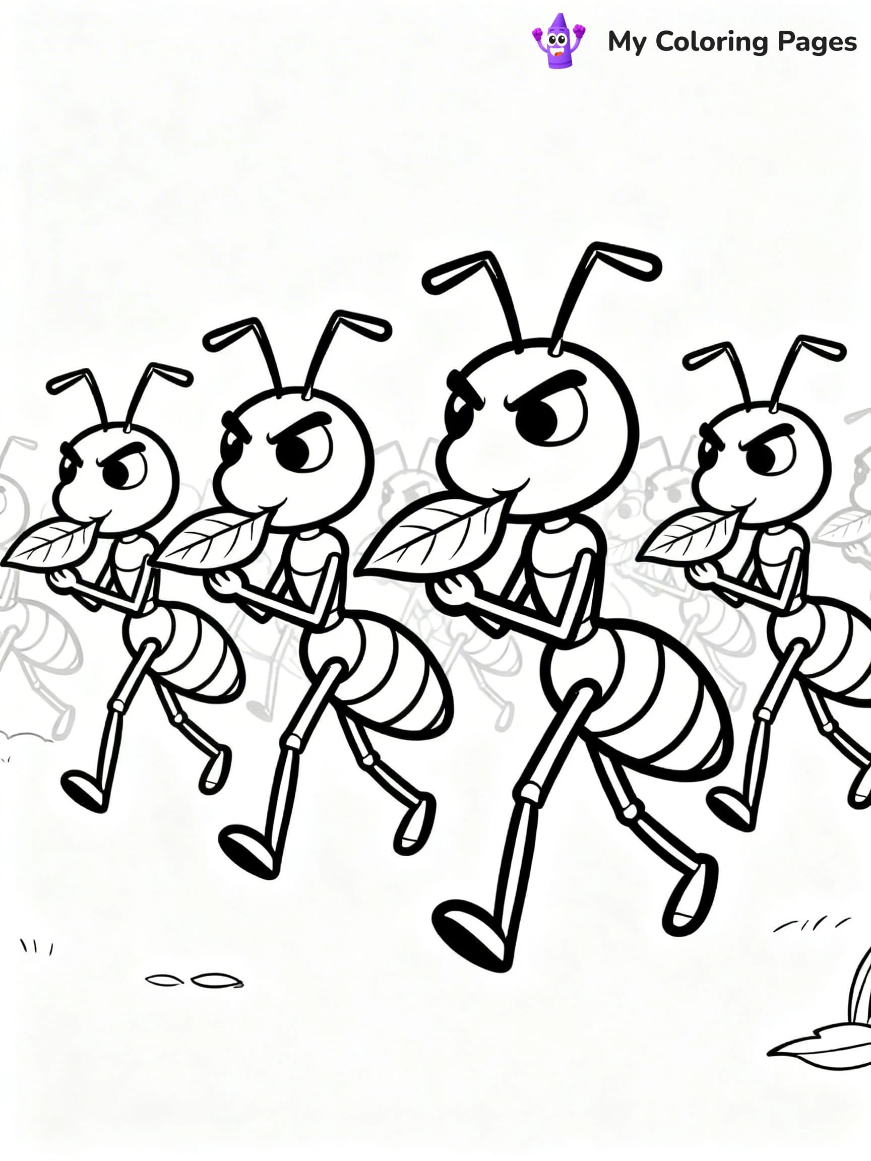 Ant Coloring Pages - 13