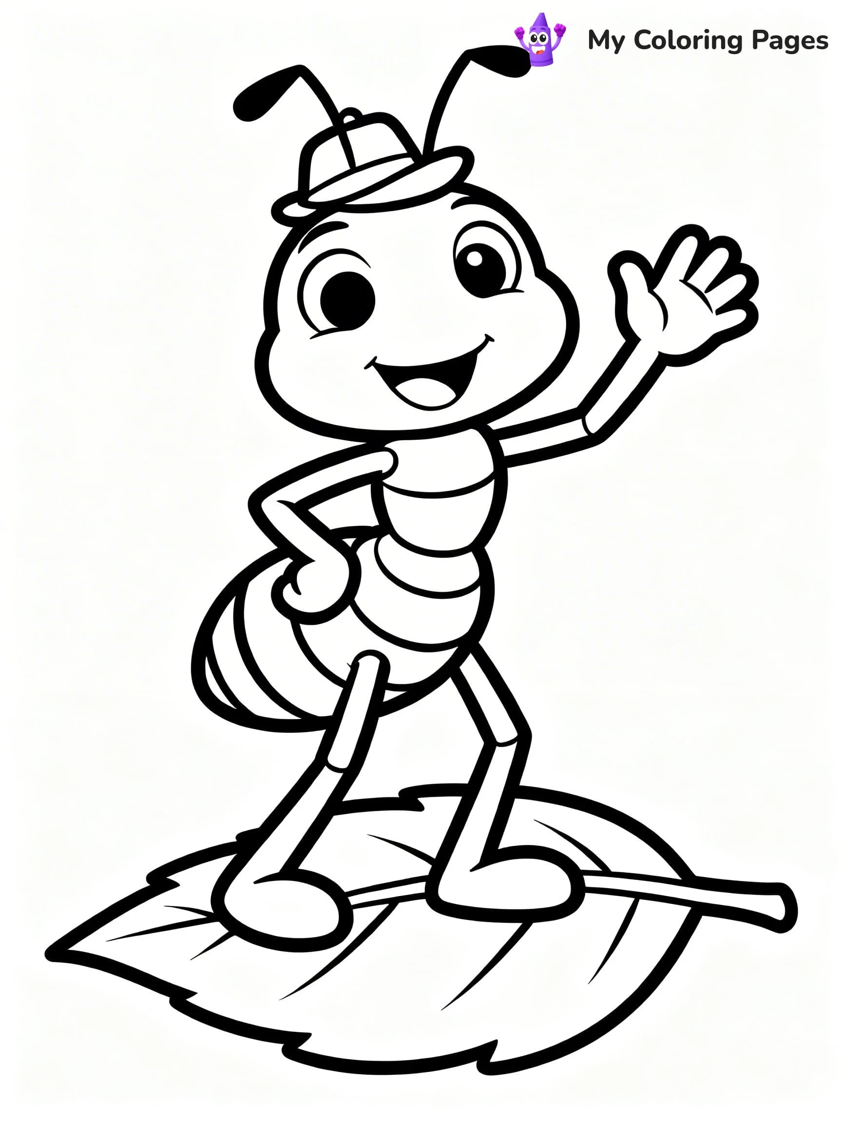 Ant Coloring Pages - 10