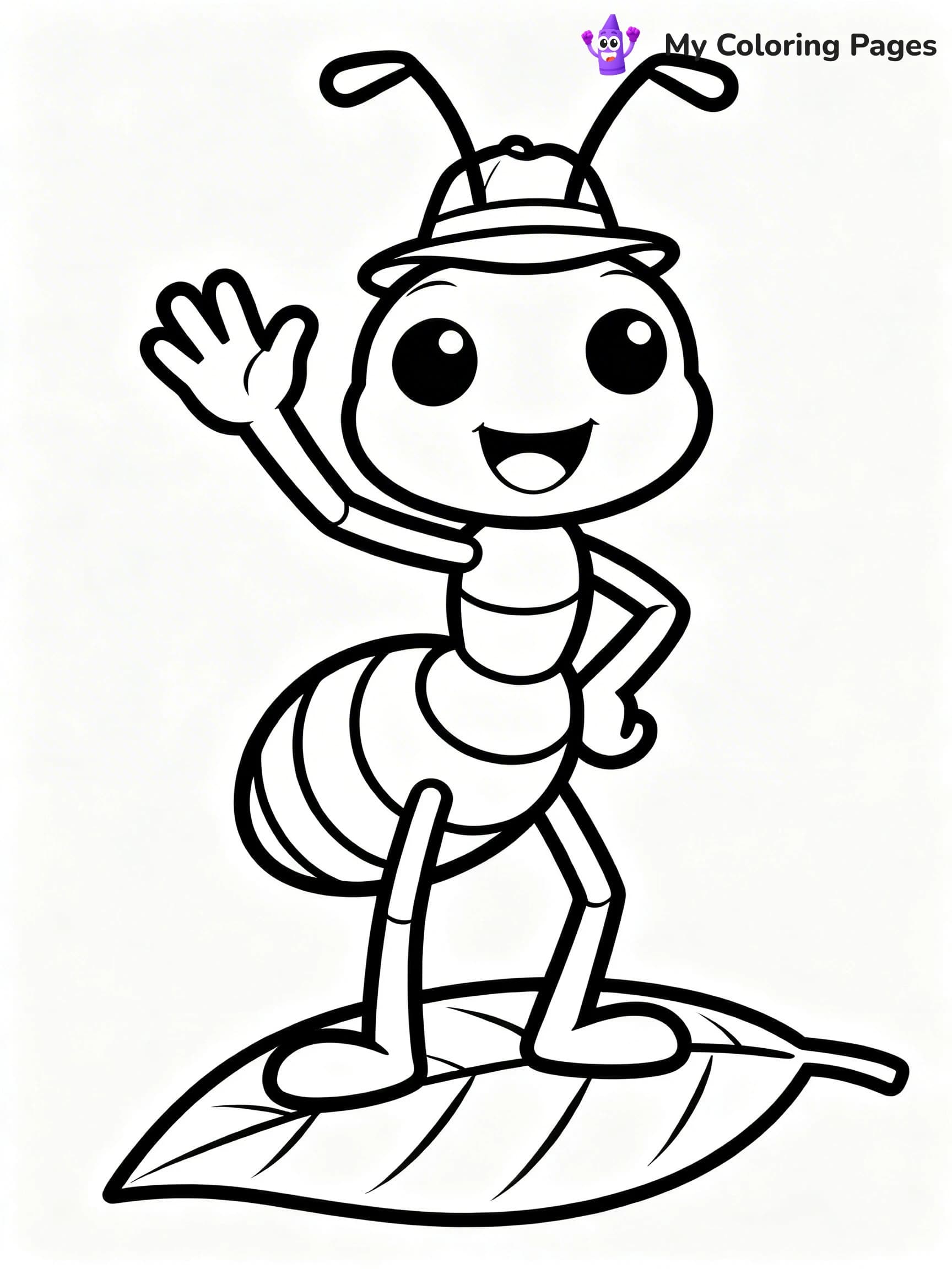 Ant Coloring Pages - 9
