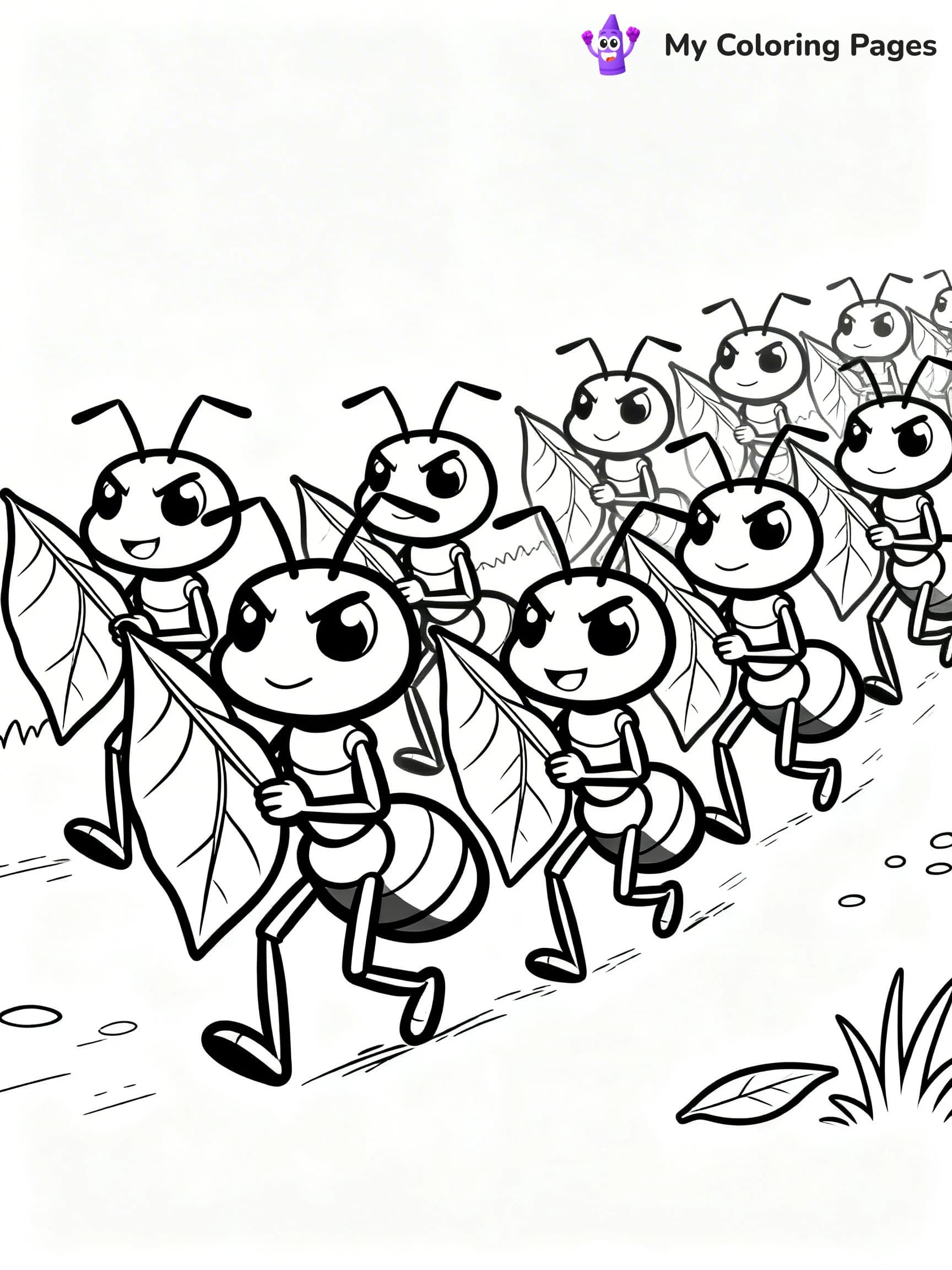 Ant Coloring Pages - 7