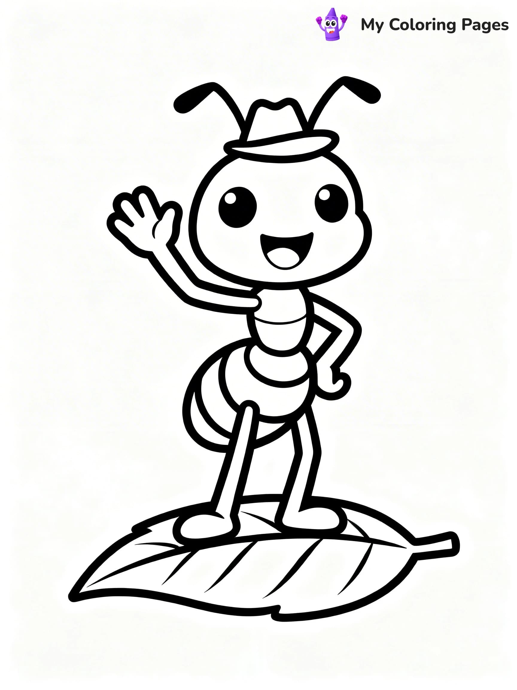 Ant Coloring Pages - 8