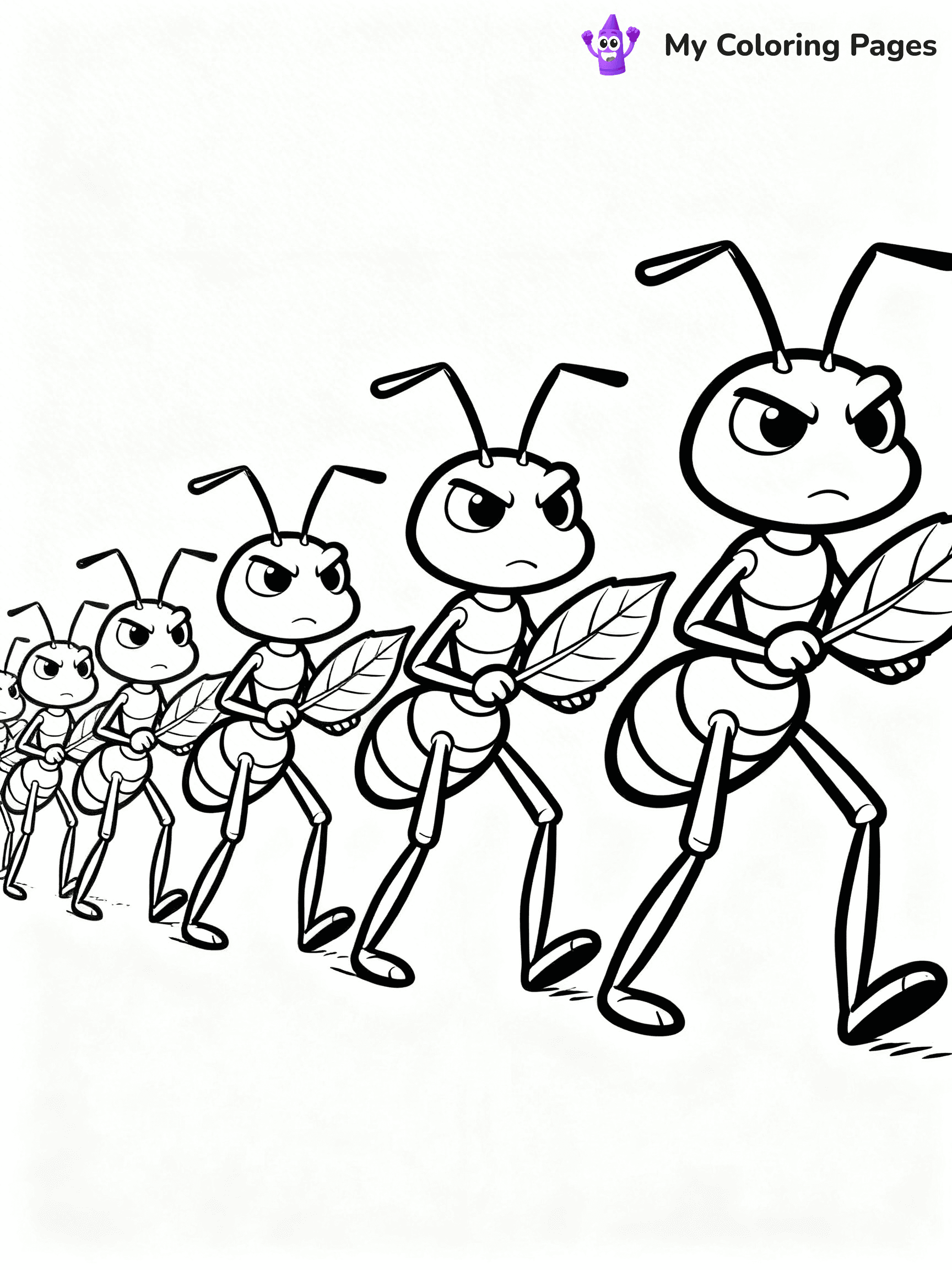 Ant Coloring Pages - 3