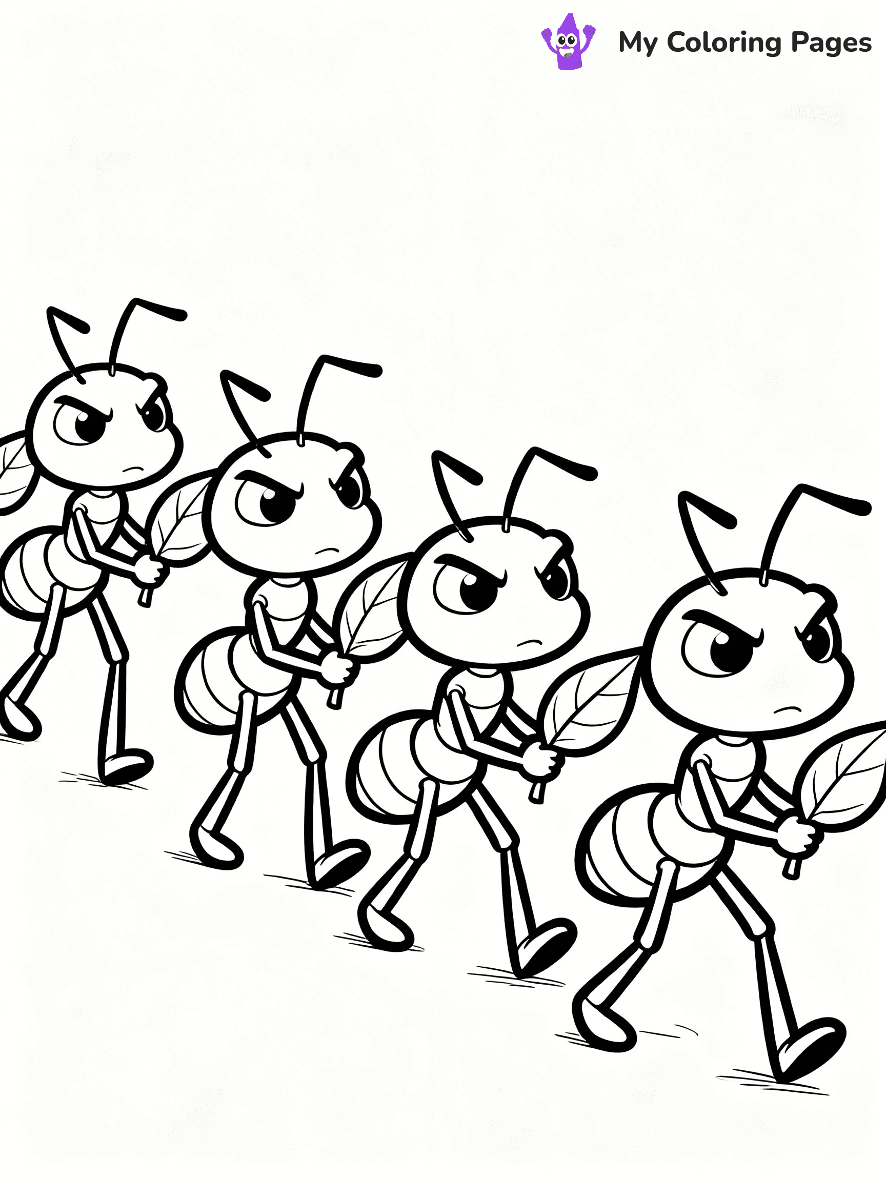 Ant Coloring Pages - 2