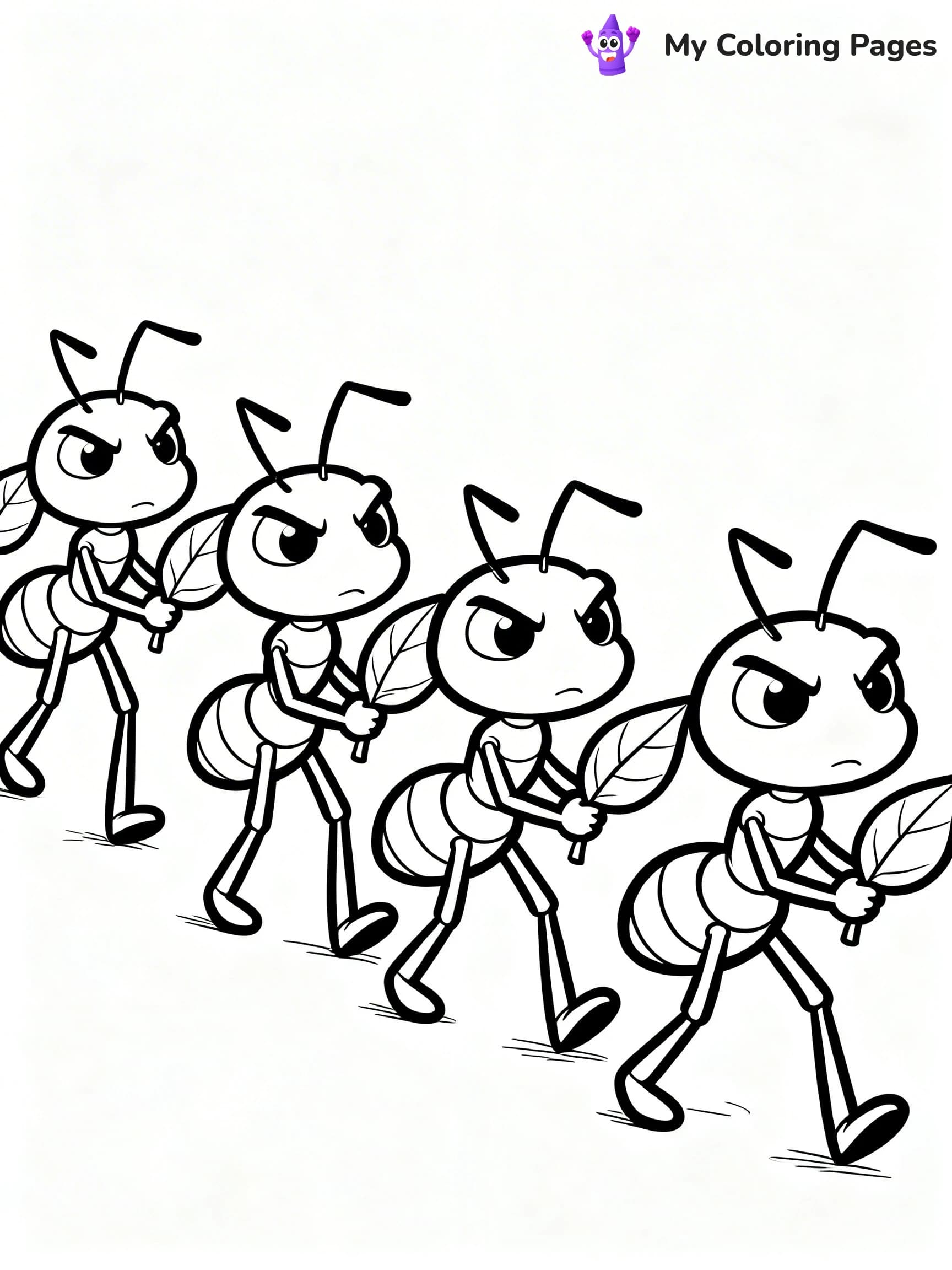 Ant Coloring Pages - 2