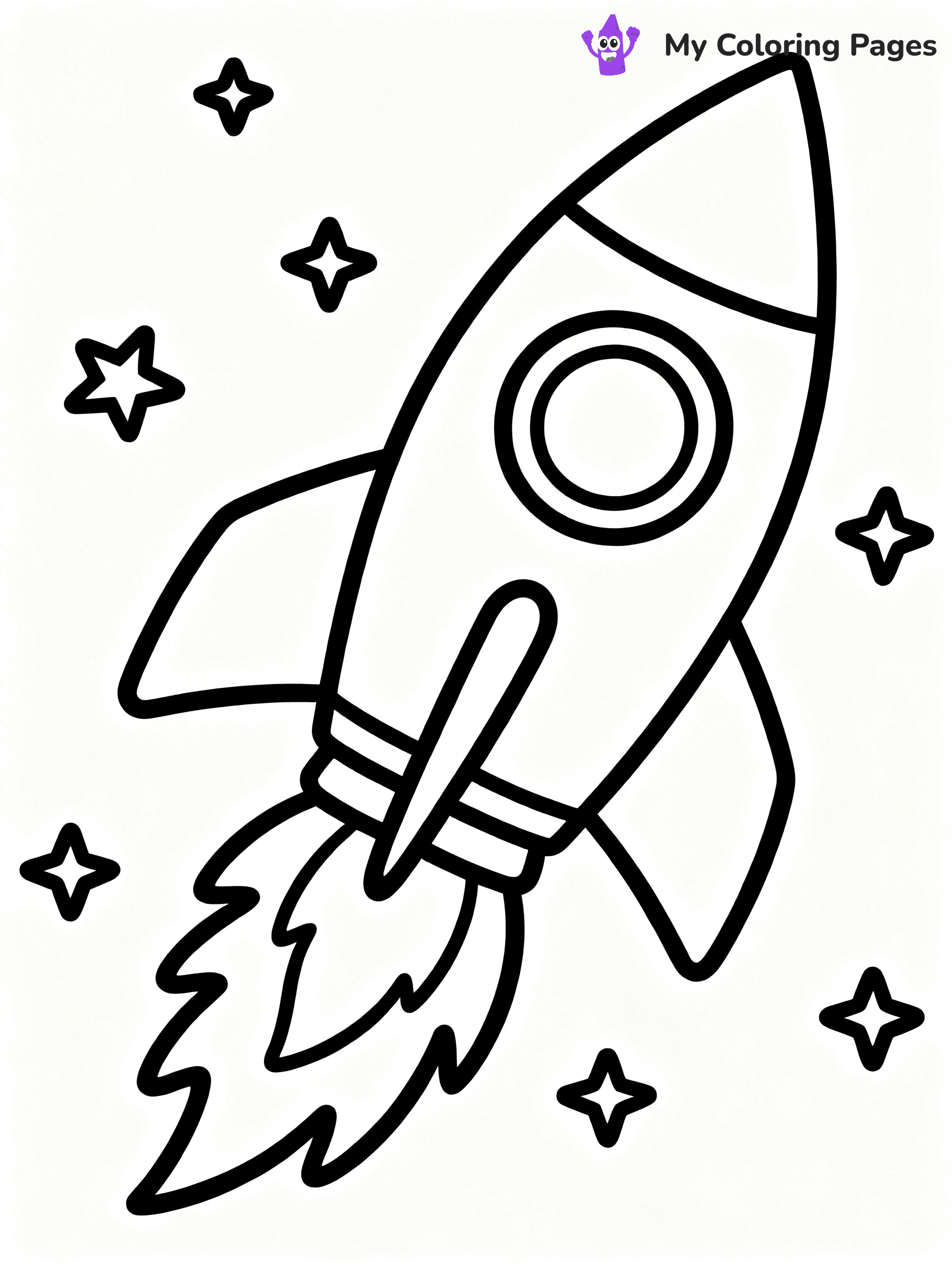 Rocket Ship Coloring Pages - 29