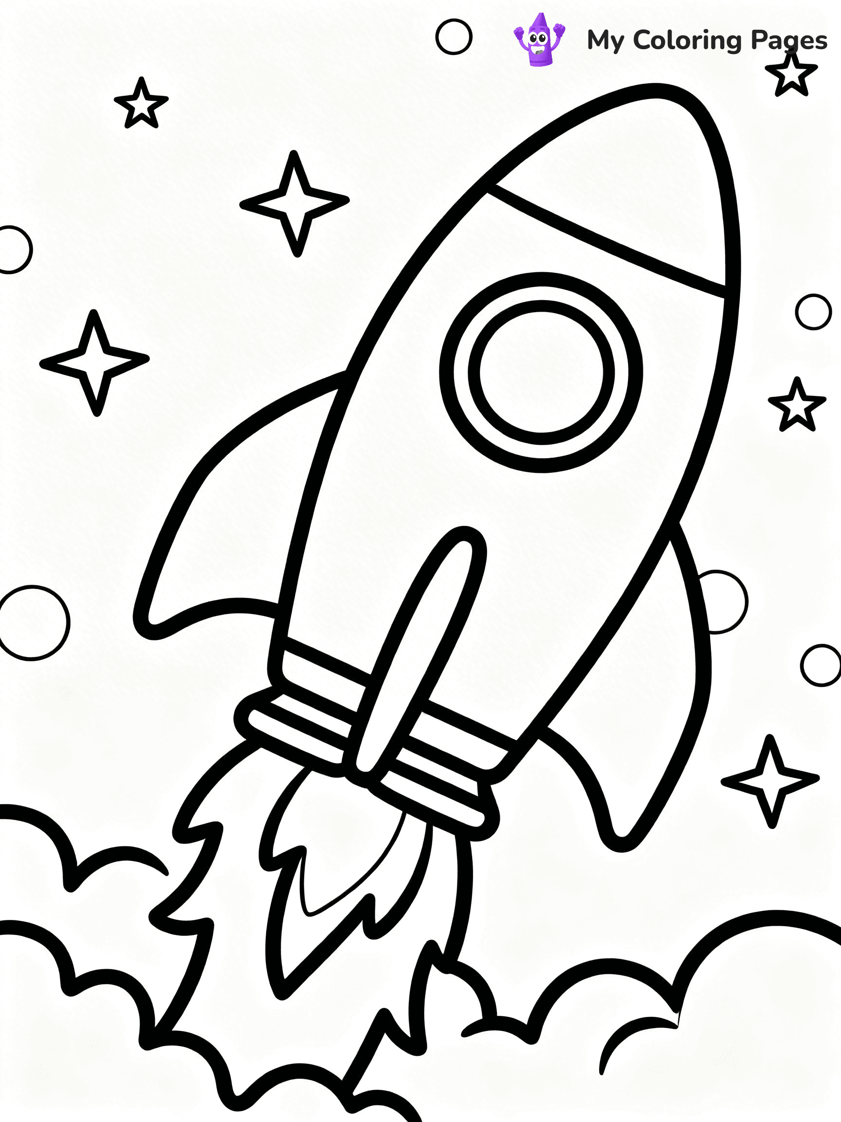 Rocket Ship Coloring Pages - 28