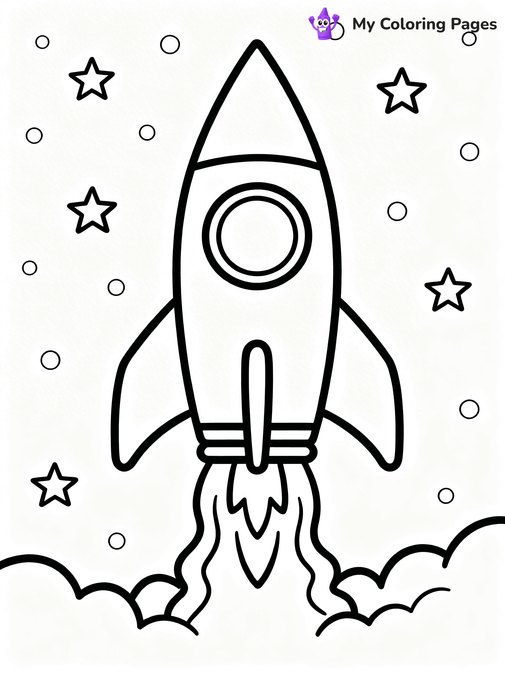 Rocket Ship Coloring Pages - 24