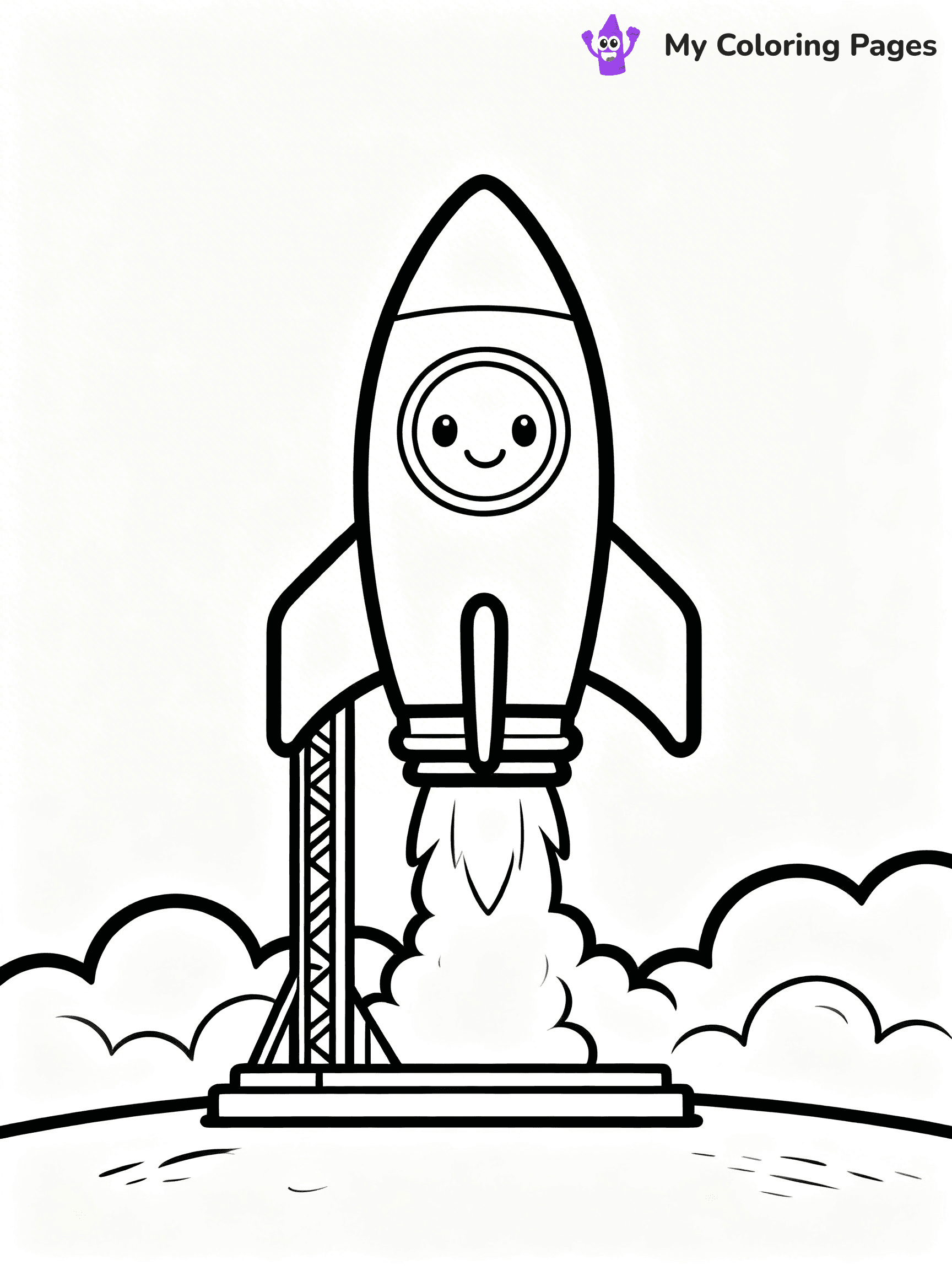 Rocket Ship Coloring Pages - 16