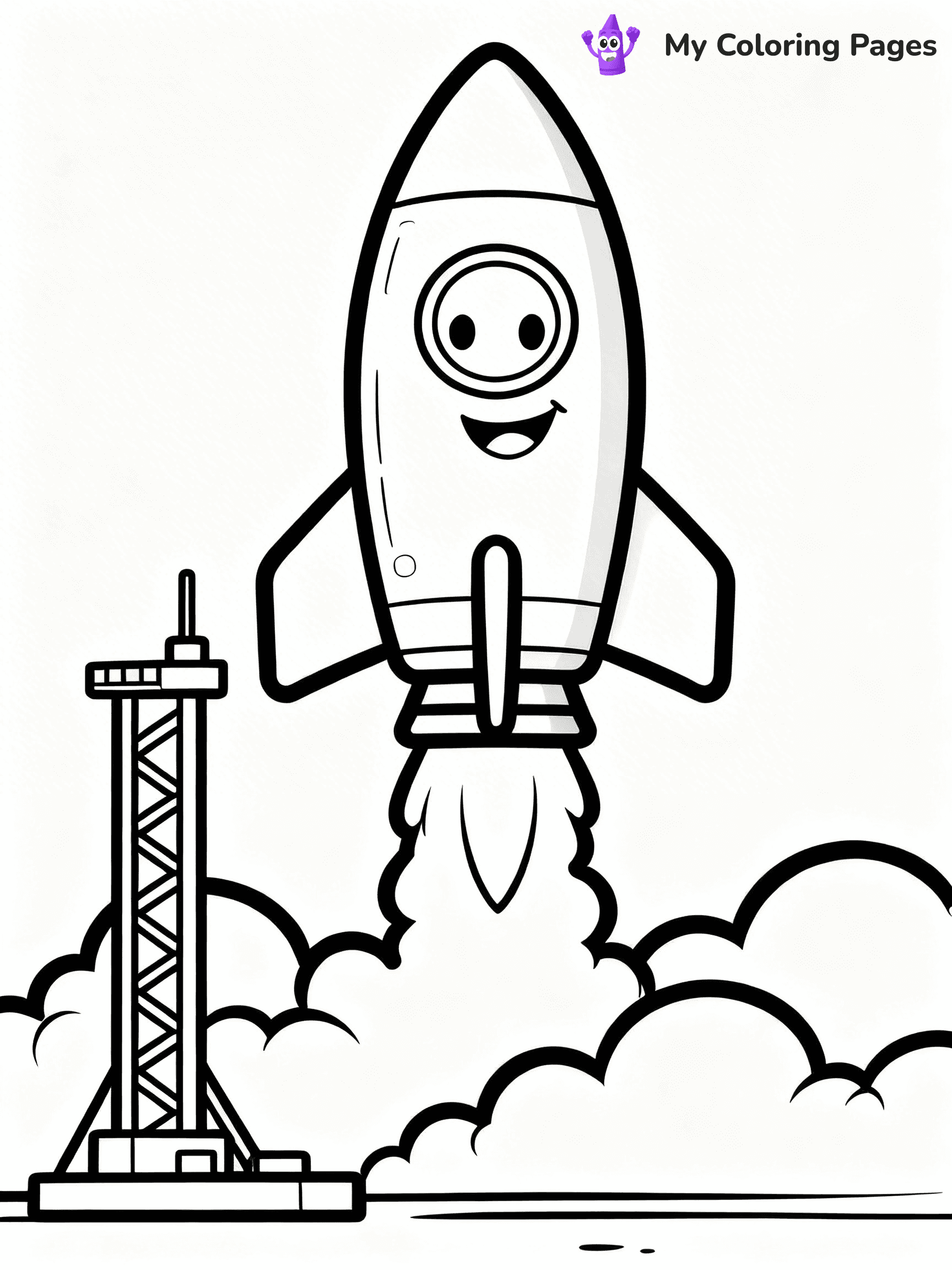 Rocket Ship Coloring Pages - 15