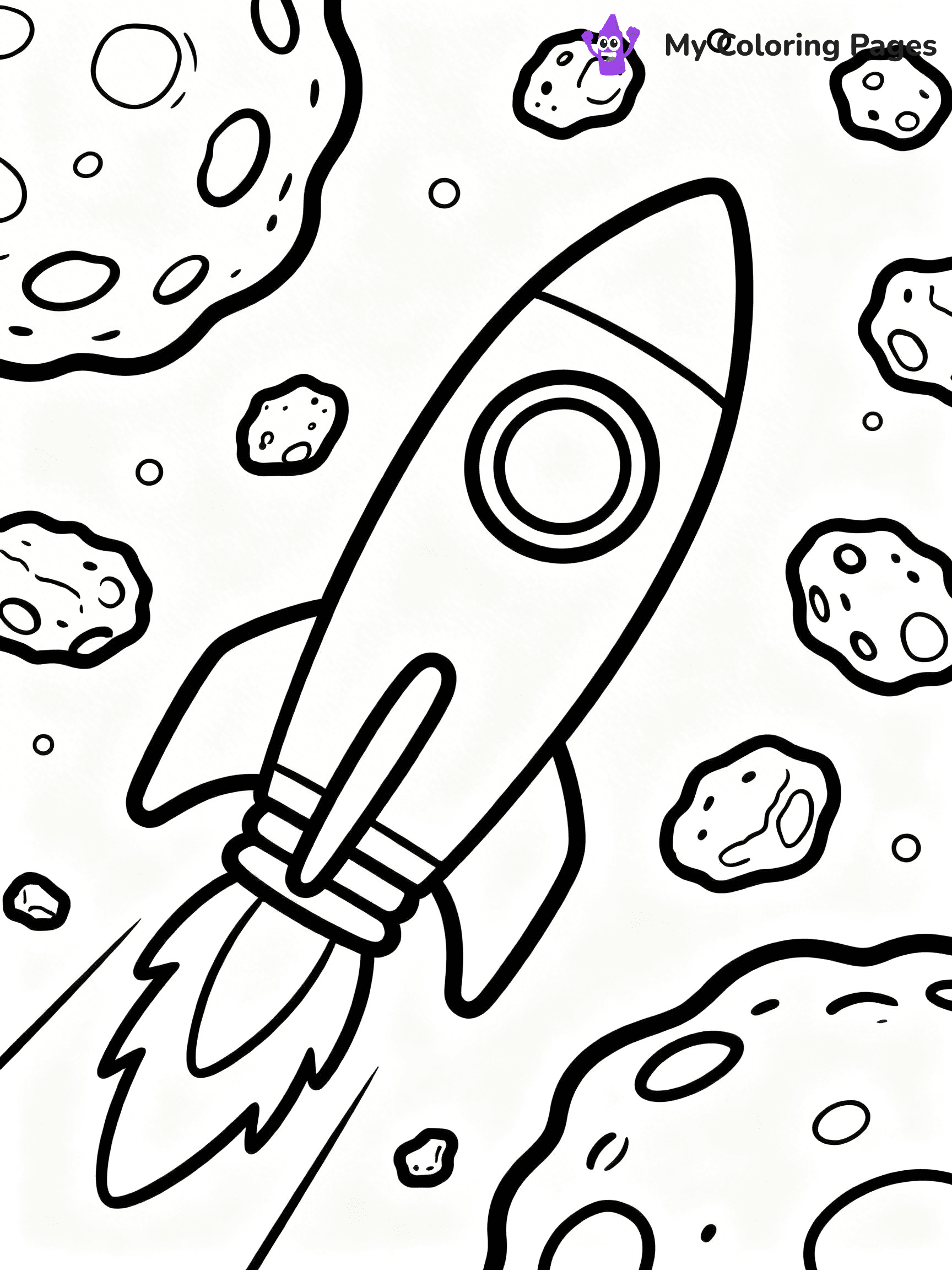 Rocket Ship Coloring Pages - 10
