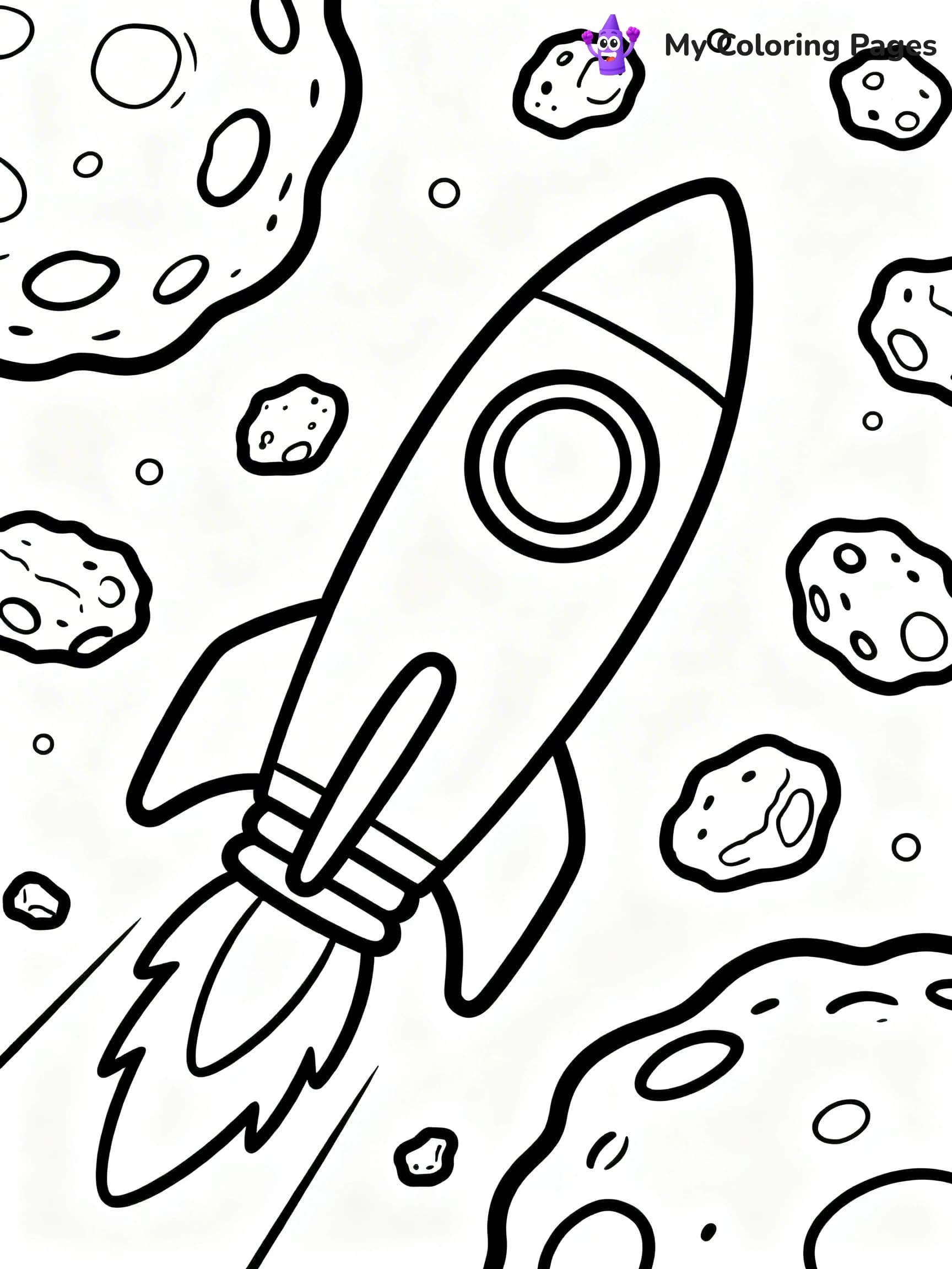 Rocket Ship Coloring Pages - 10