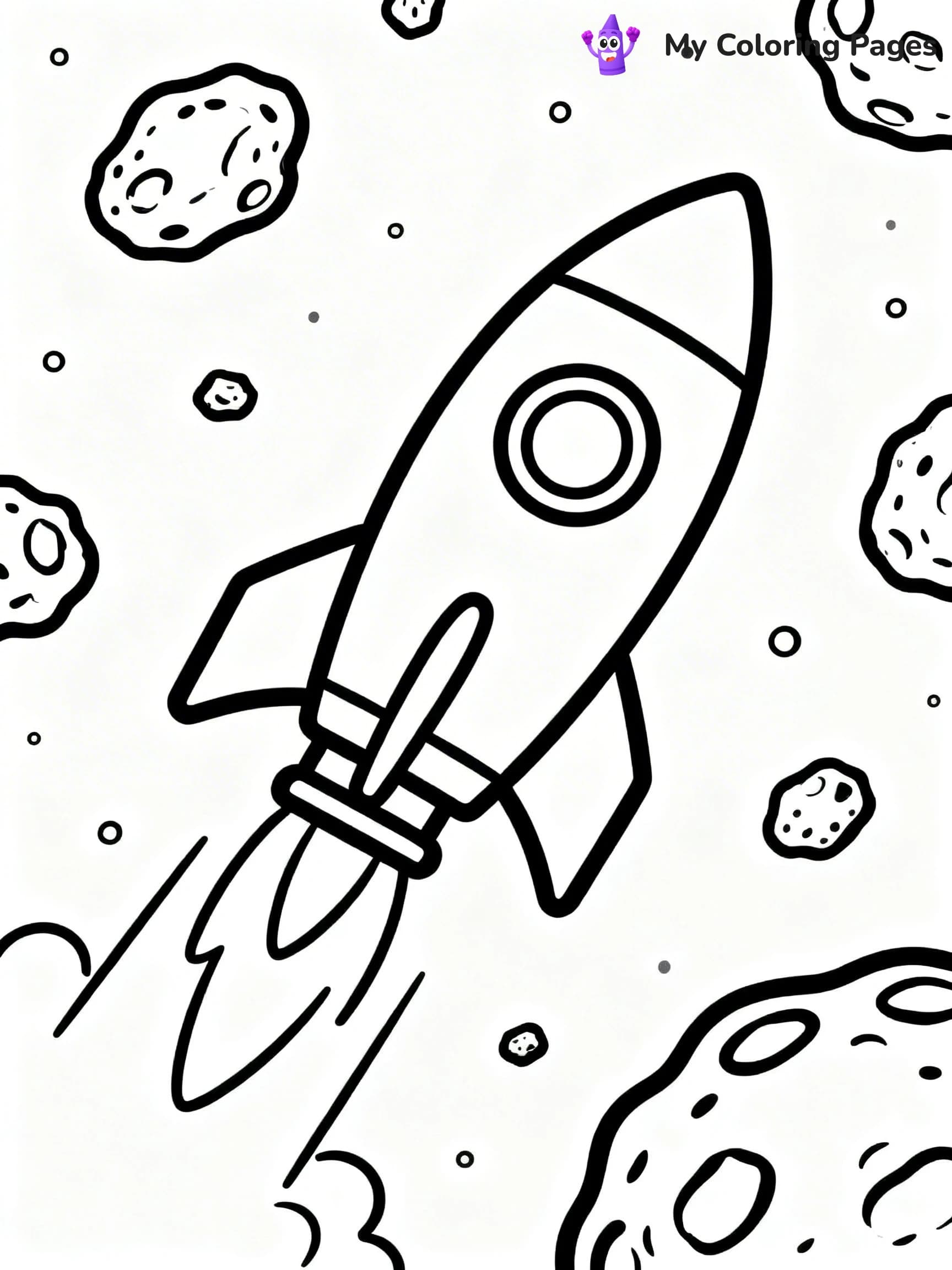 Rocket Ship Coloring Pages - 6