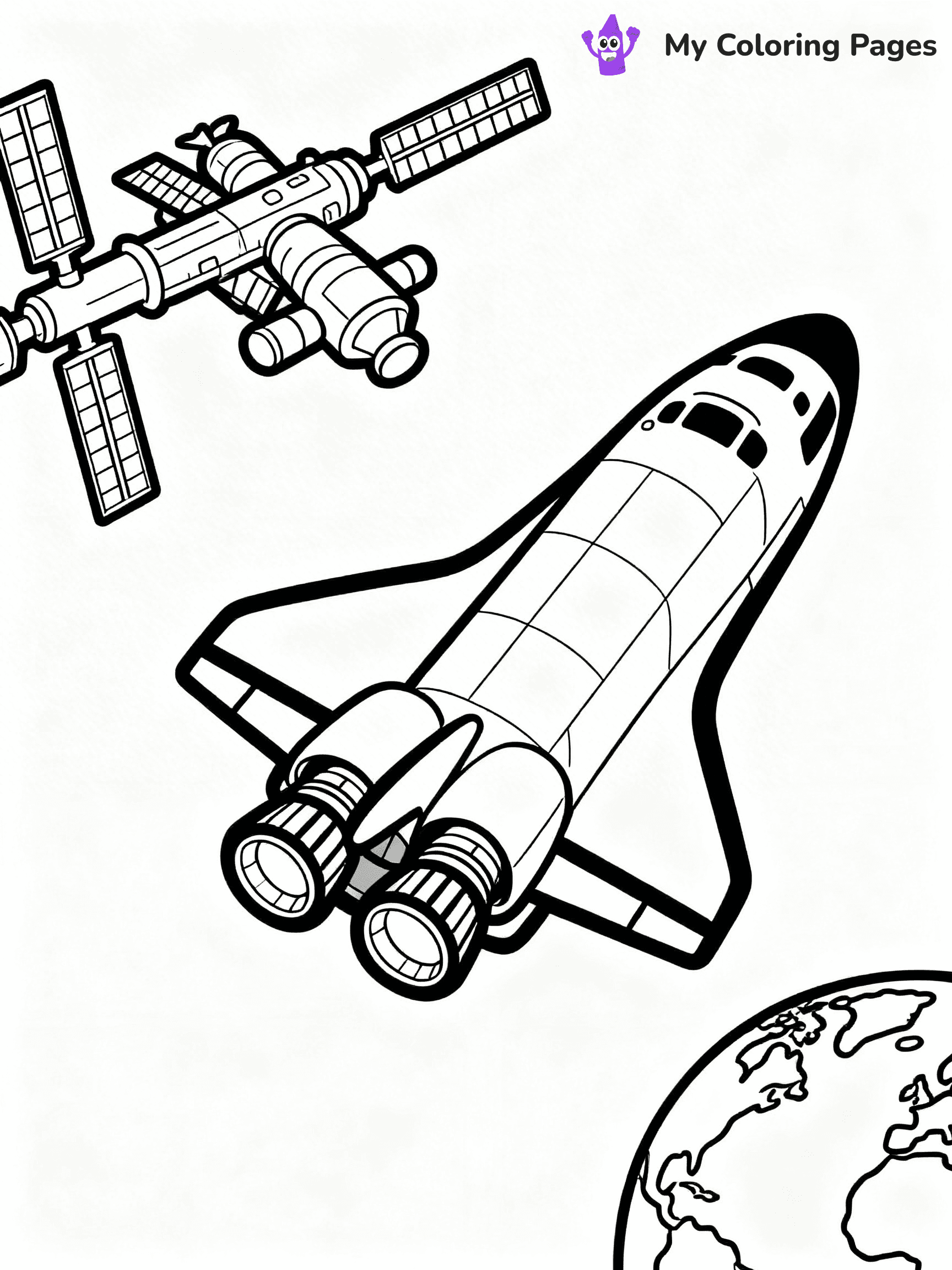 Rocket Ship Coloring Pages - 5