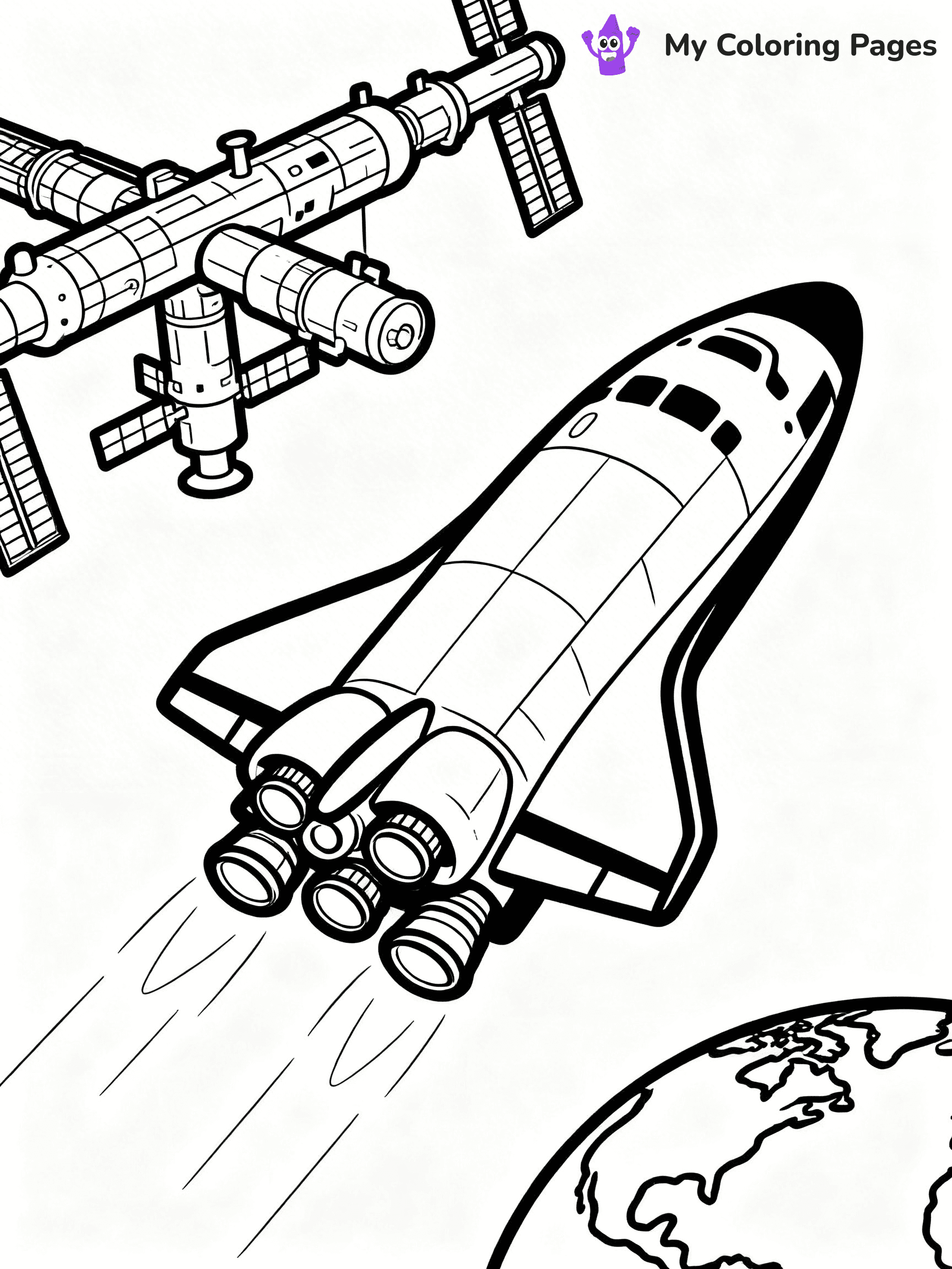 Rocket Ship Coloring Pages - 3