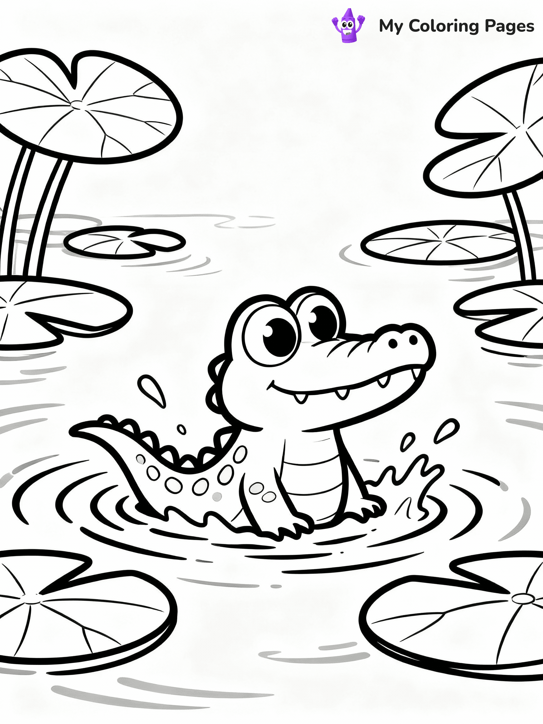 Alligator Coloring Pages - 44