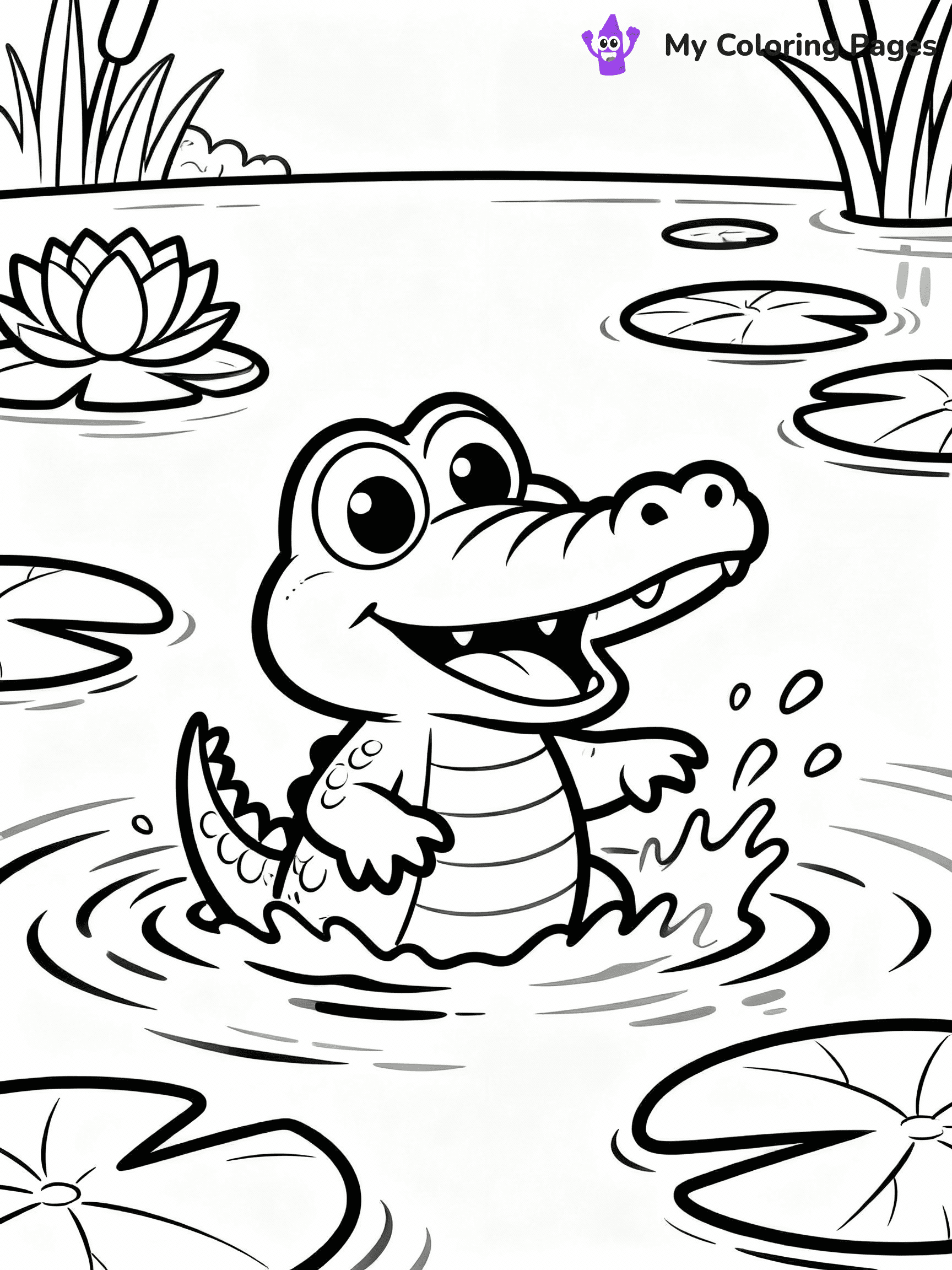 Alligator Coloring Pages - 43