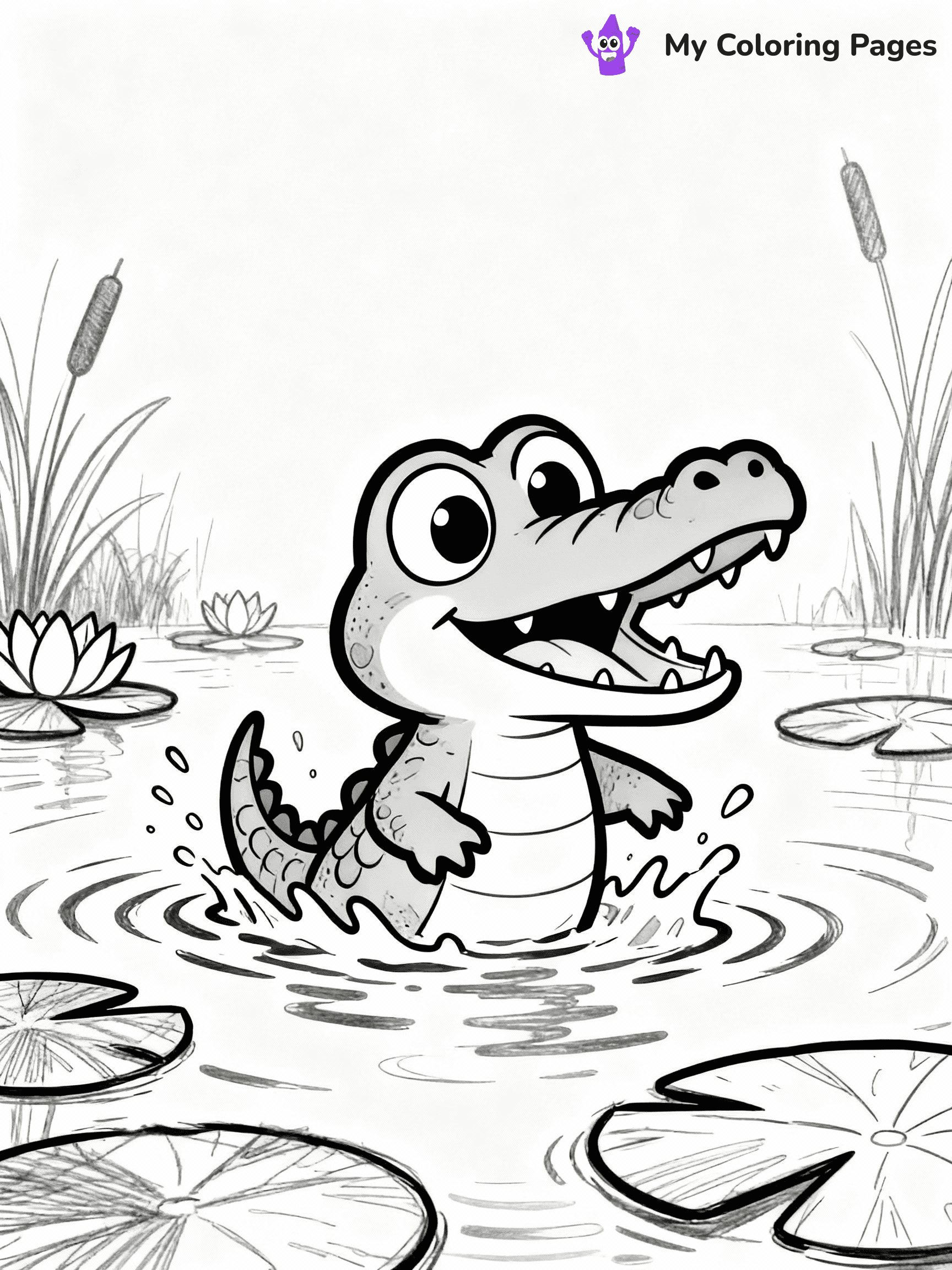 Alligator Coloring Pages - 42