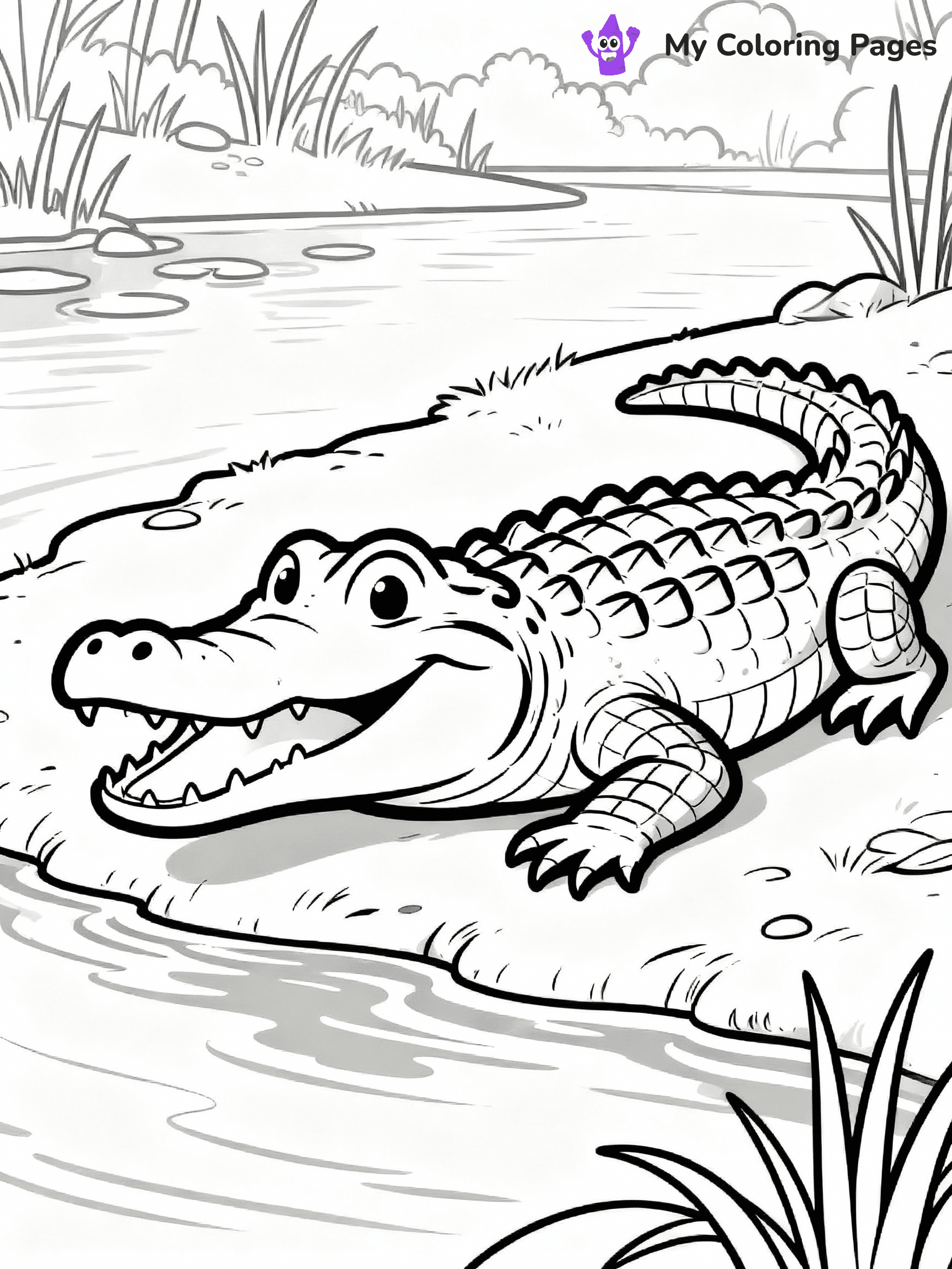 Alligator Coloring Pages - 34