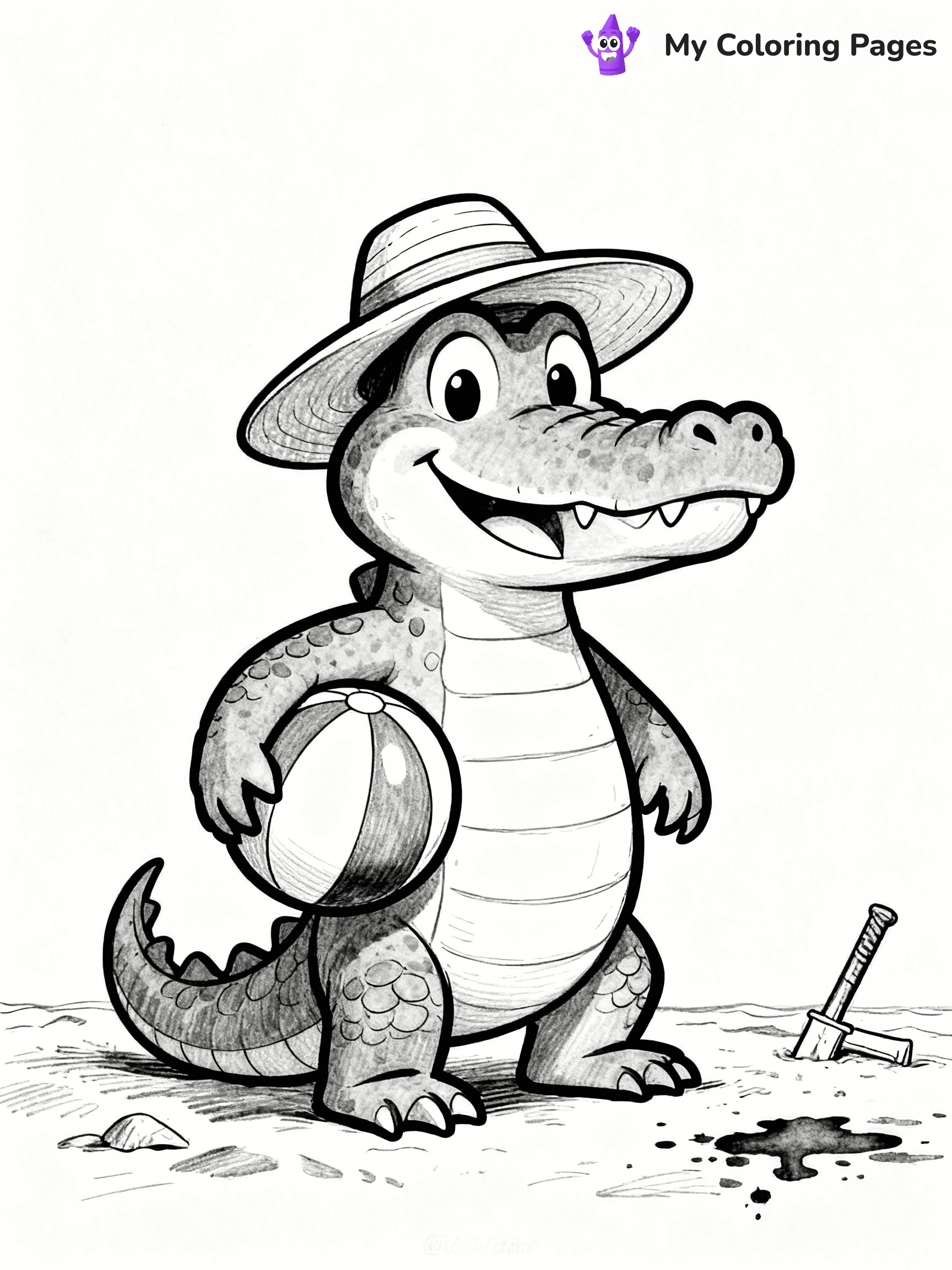 Alligator Coloring Pages - 27
