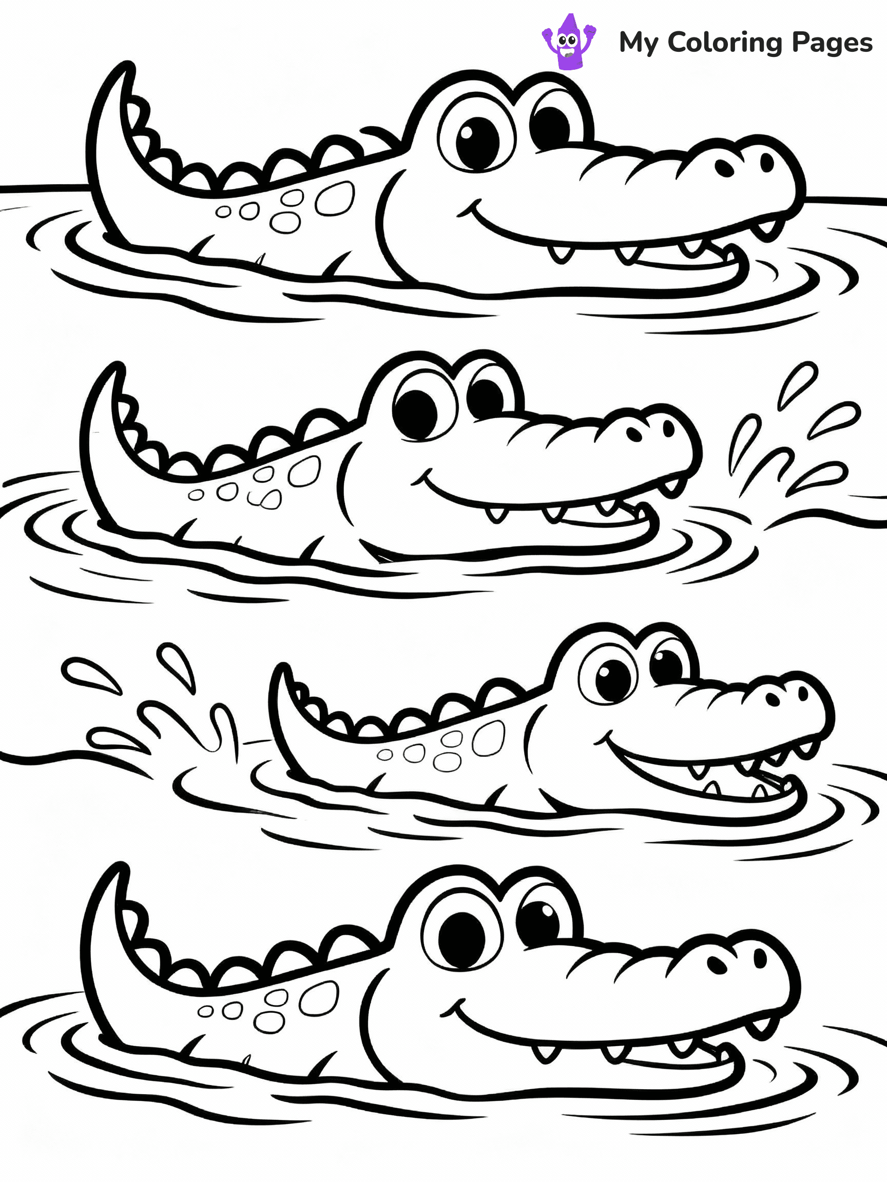 Alligator Coloring Pages - 23