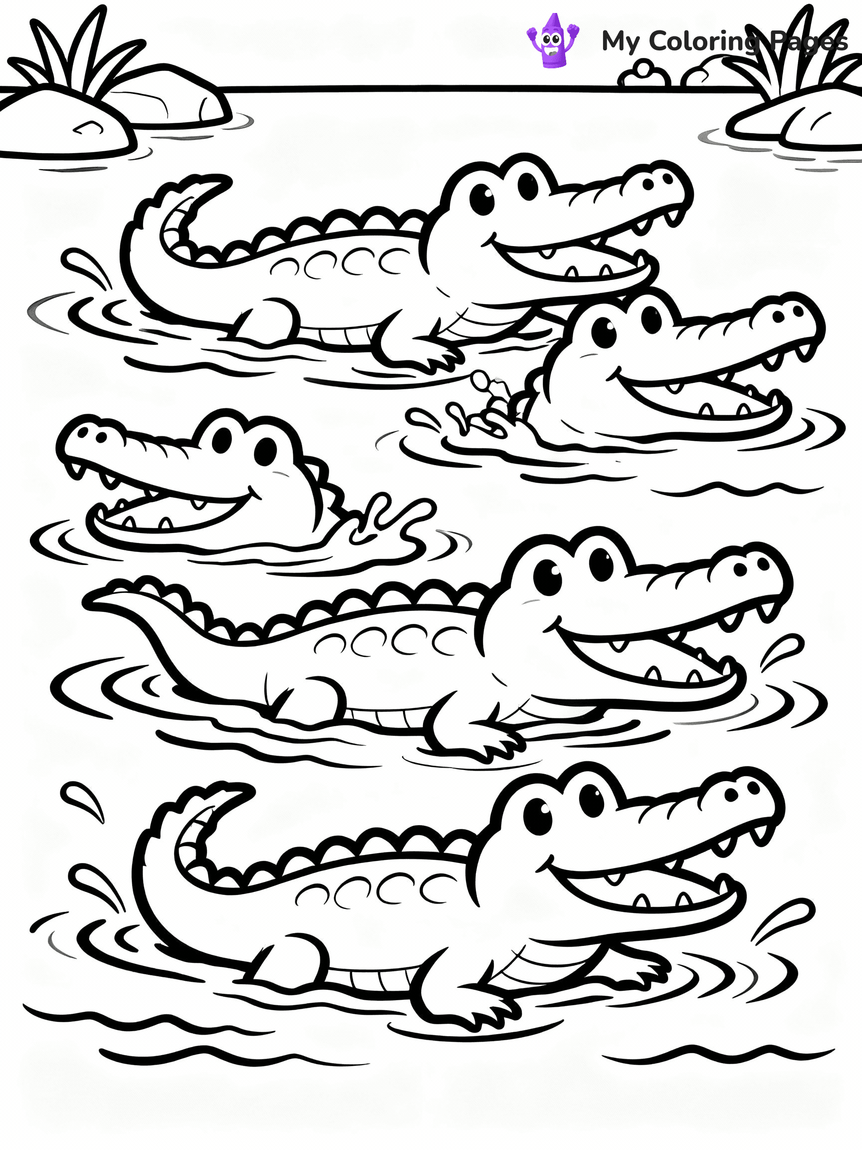 Alligator Coloring Pages - 21