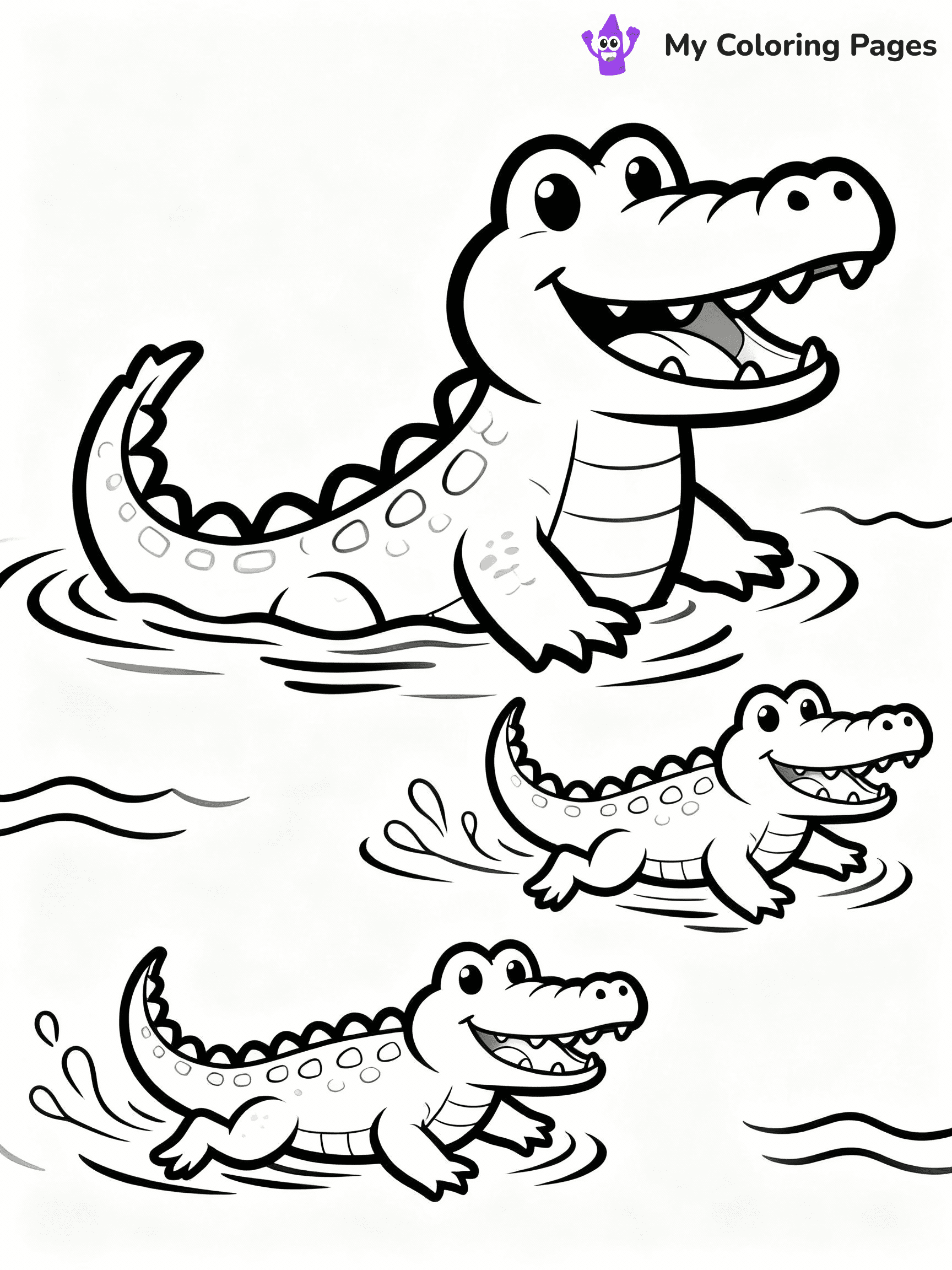 Alligator Coloring Pages - 19