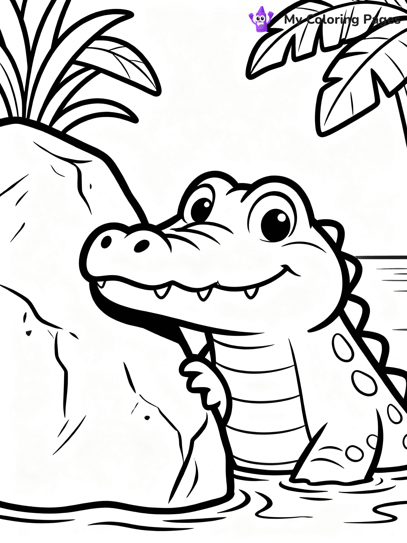 Alligator Coloring Pages - 18
