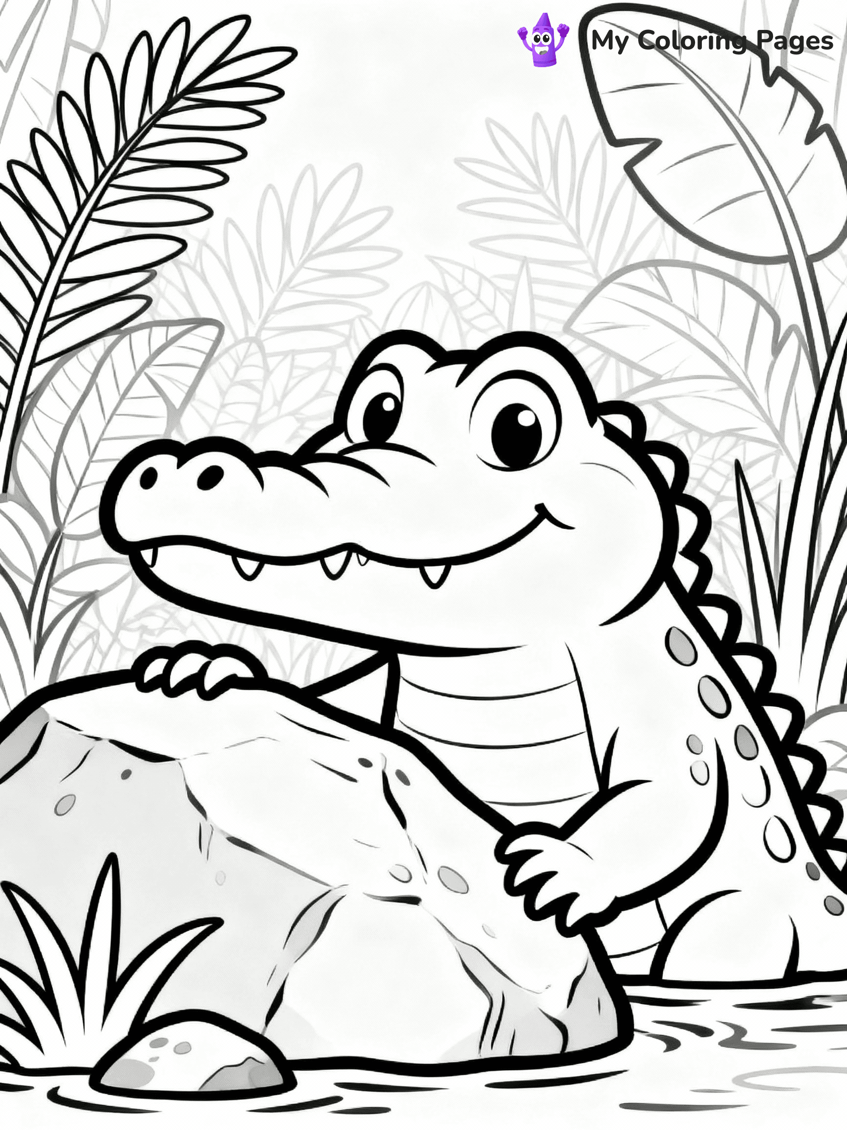 Alligator Coloring Pages - 17