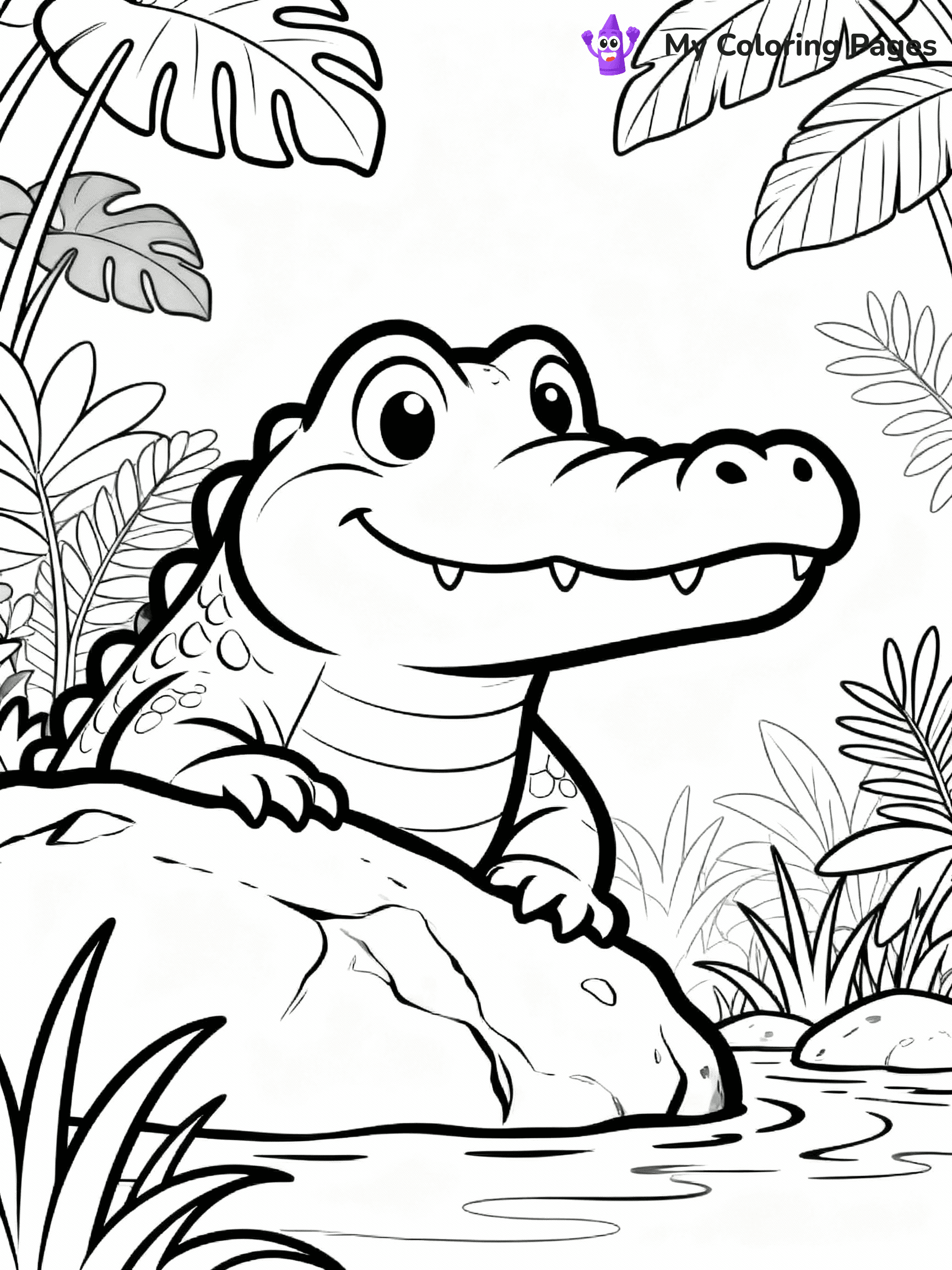 Alligator Coloring Pages - 16