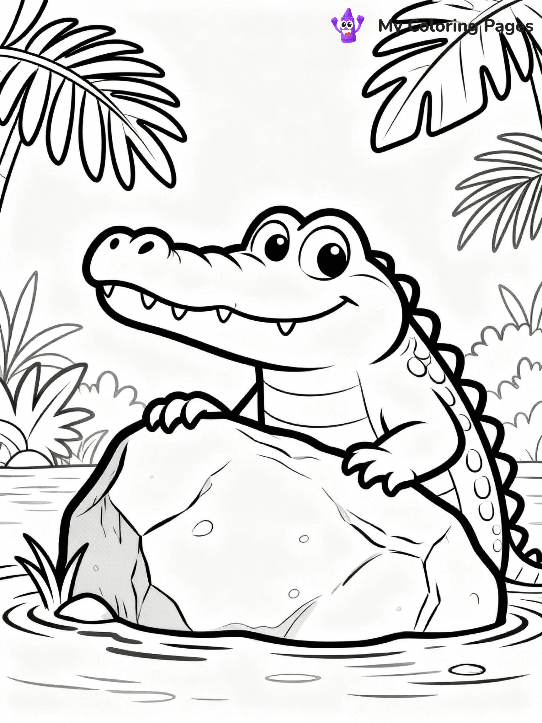 Alligator Coloring Pages - 12