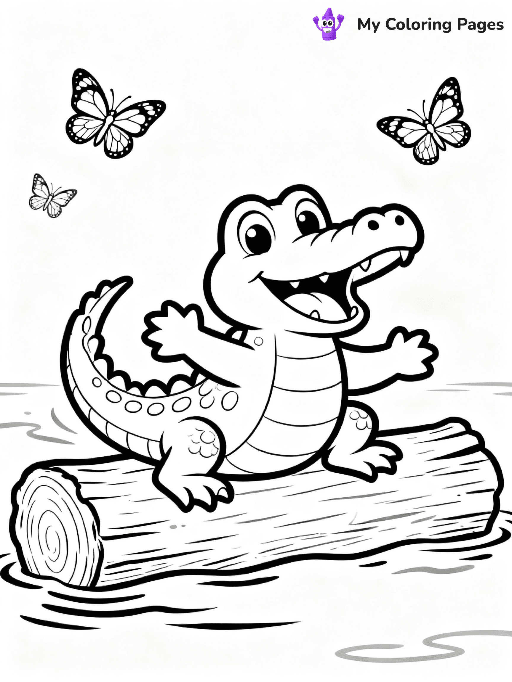Alligator Coloring Pages - 11