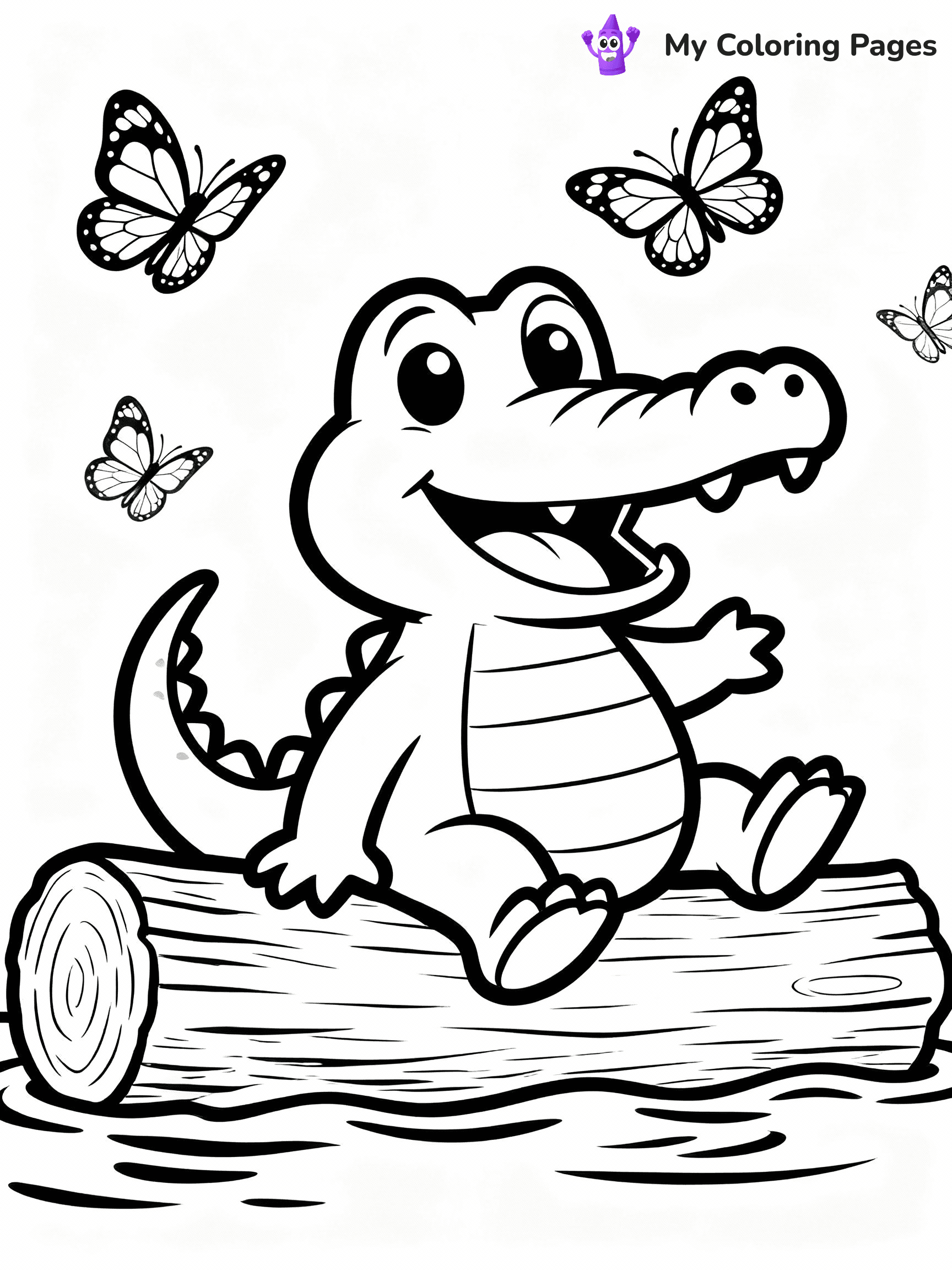 Alligator Coloring Pages - 10