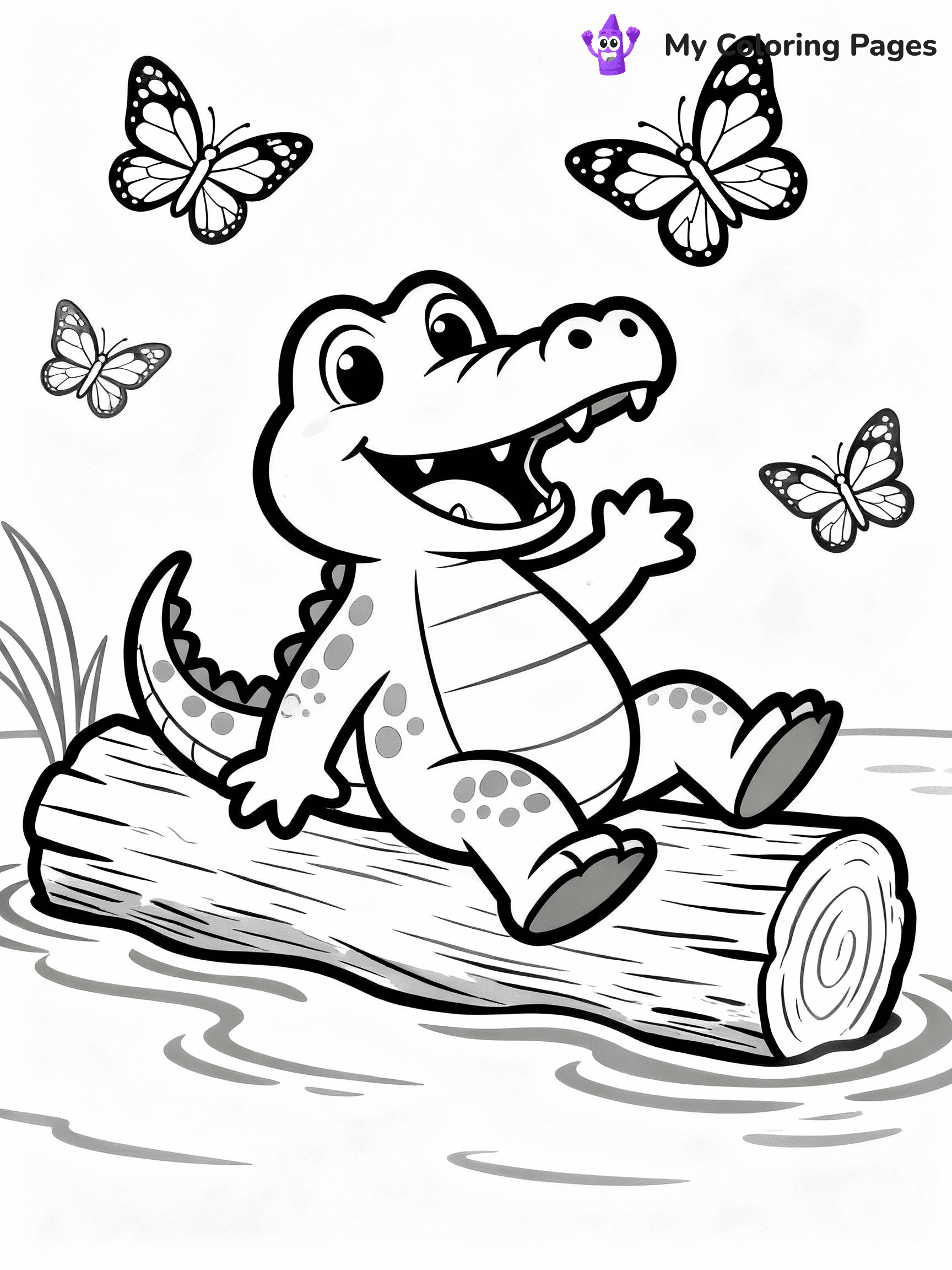 Alligator Coloring Pages - 9