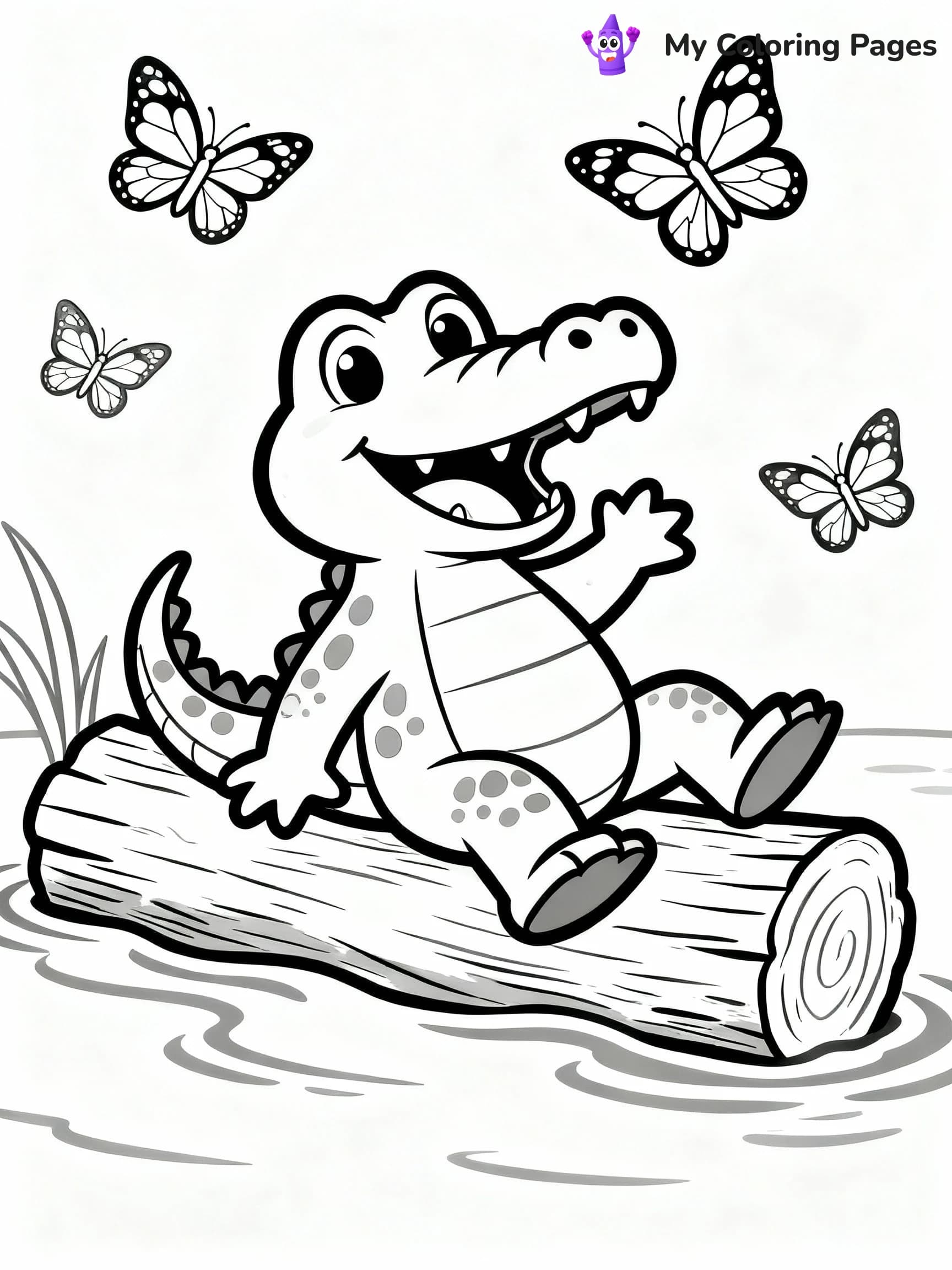 Alligator Coloring Pages - 9