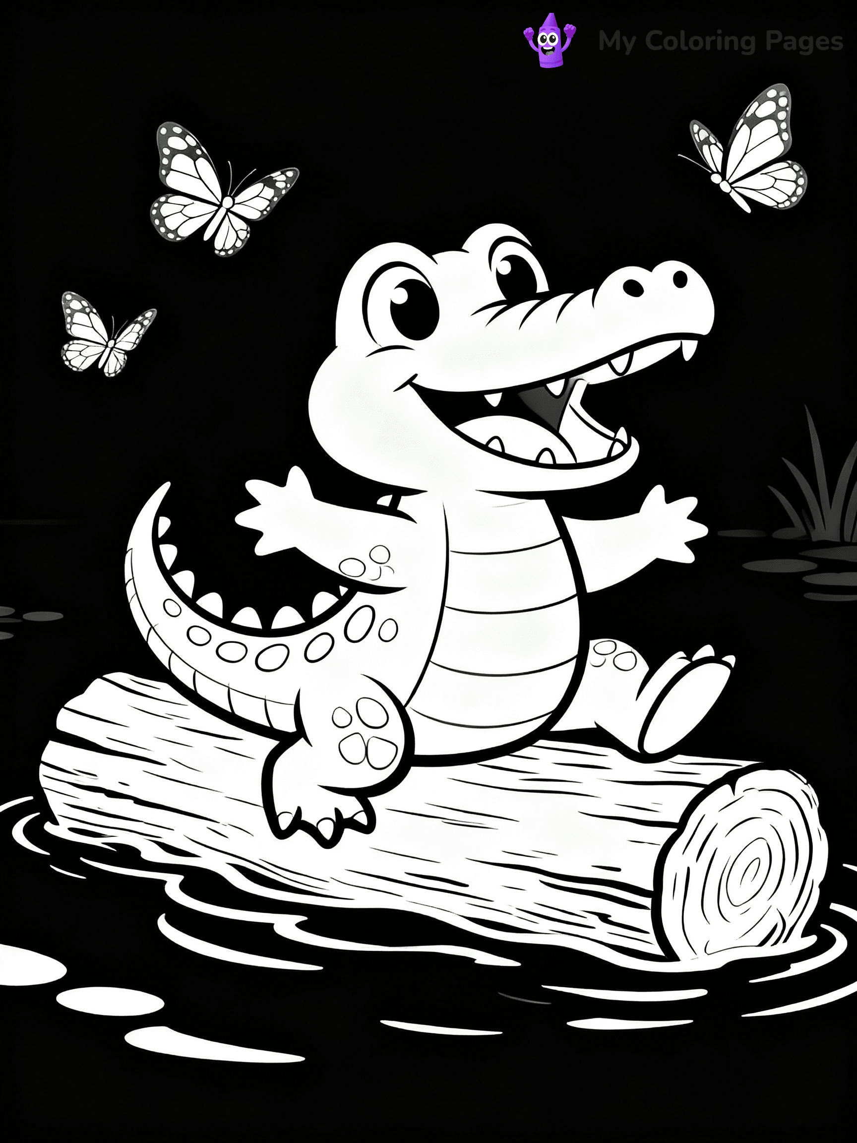 Alligator Coloring Pages - 8