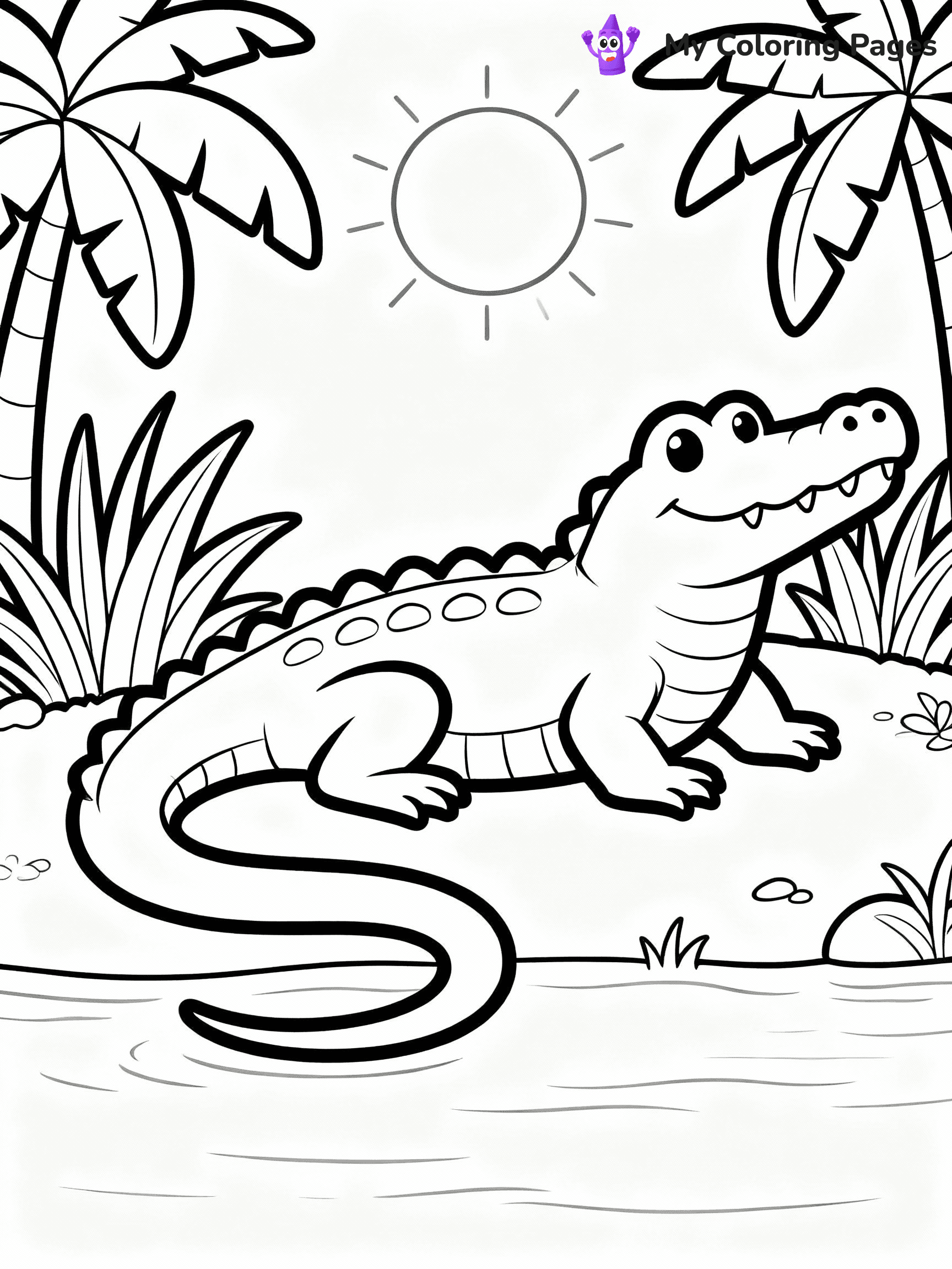 Alligator Coloring Pages - 7