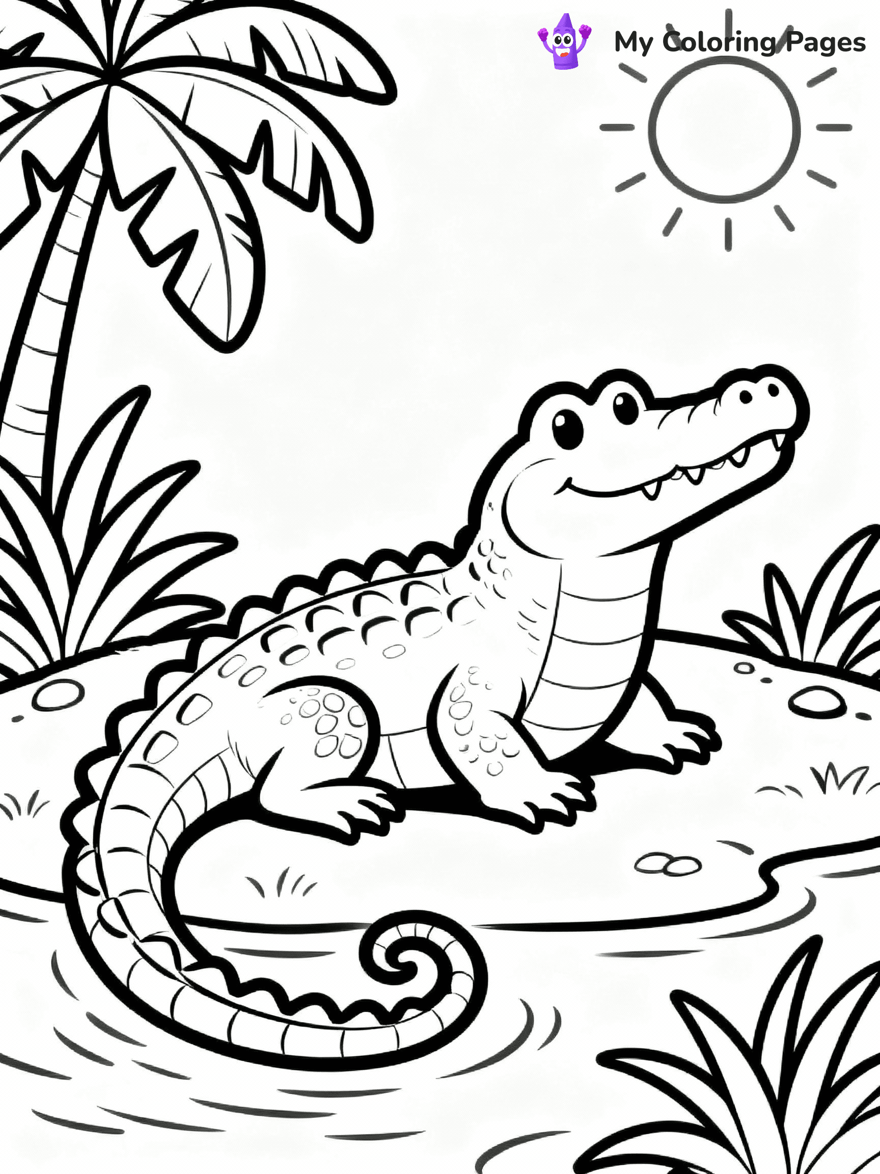 Alligator Coloring Pages - 5