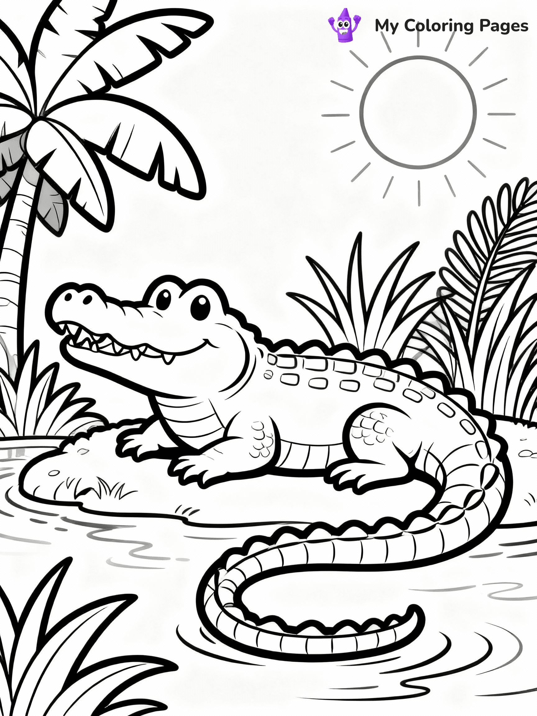 Alligator Coloring Pages - 3