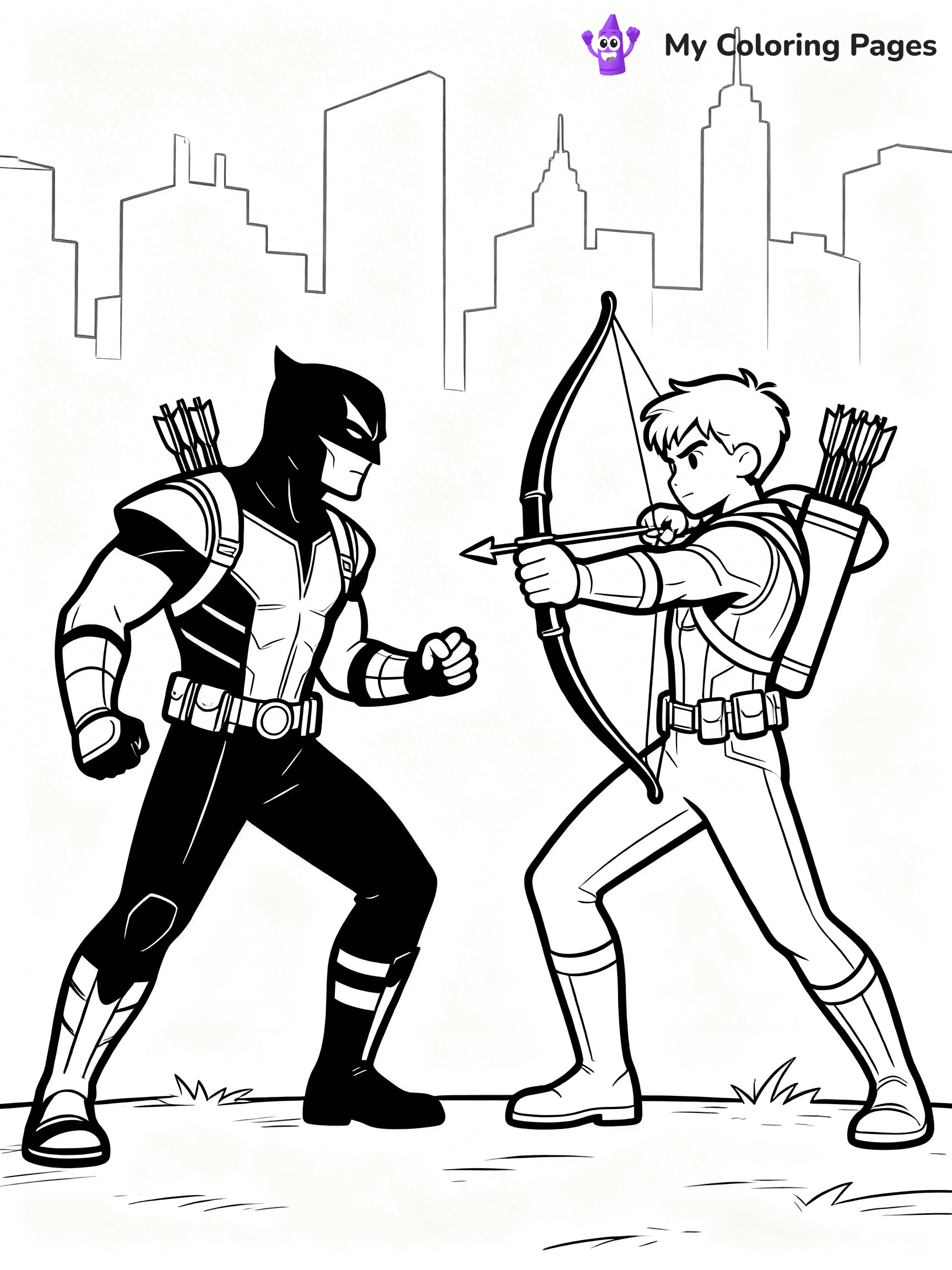 Hawkeye Coloring Pages - 24