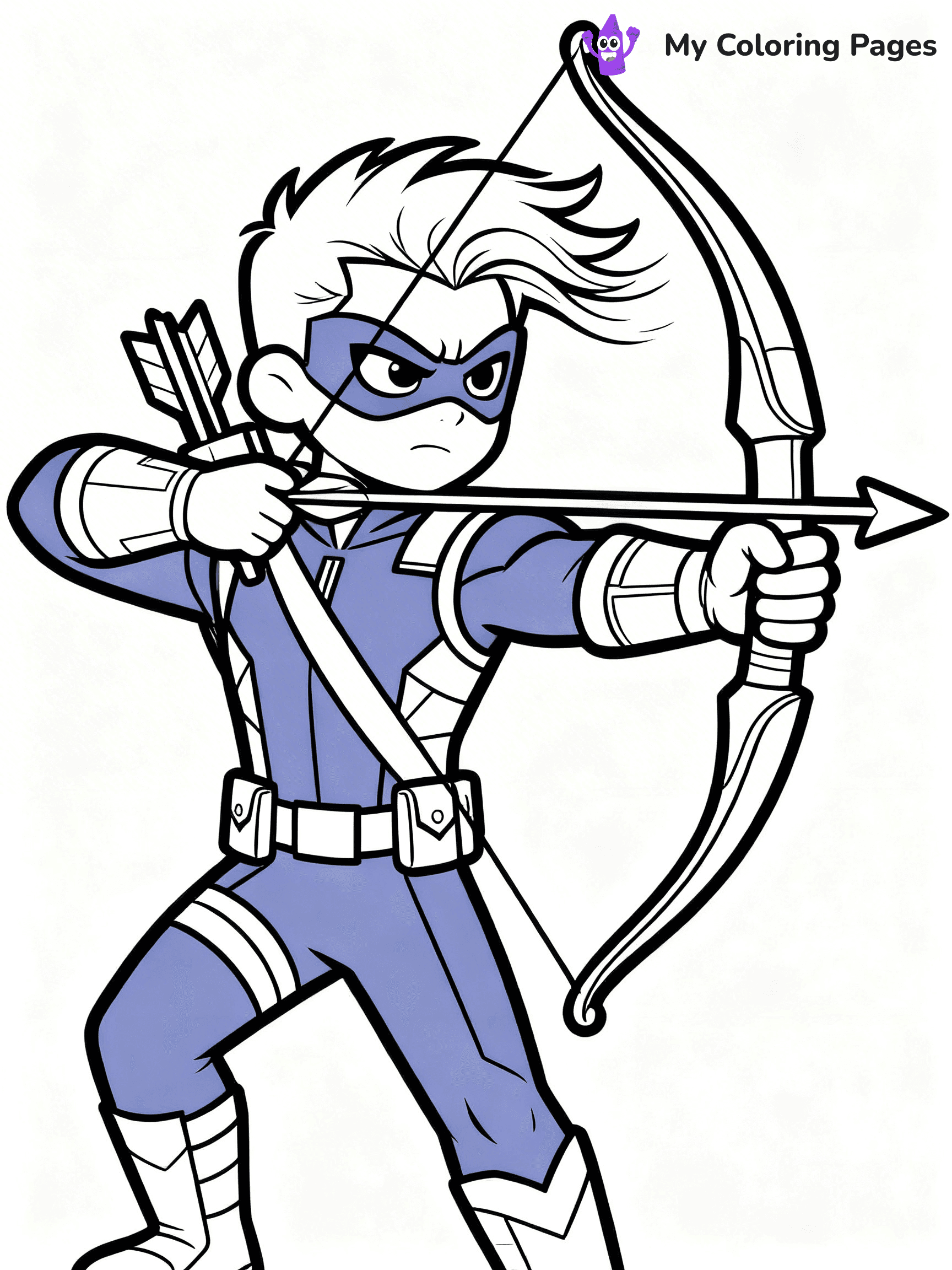 Hawkeye Coloring Pages - 22