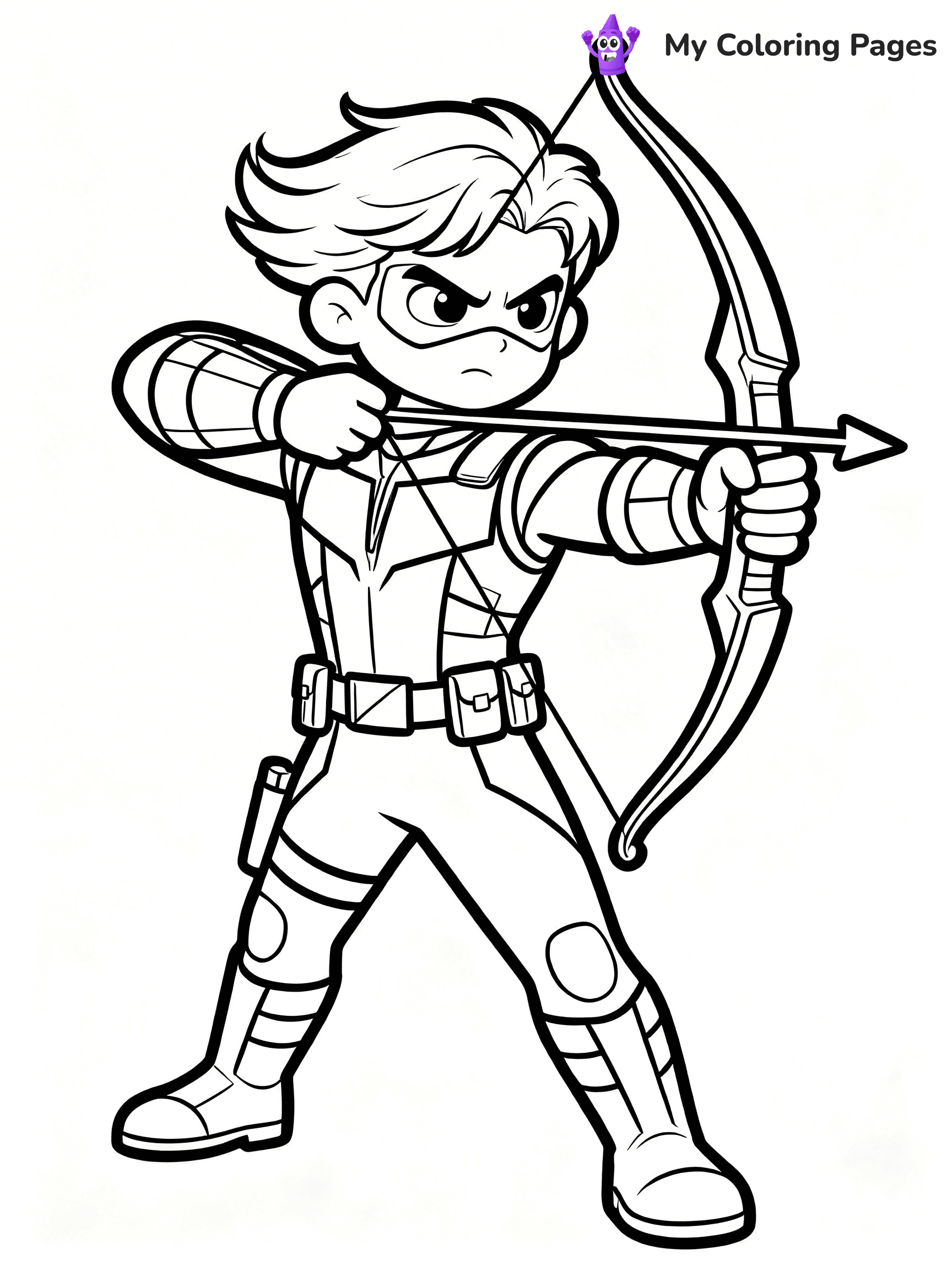 Hawkeye Coloring Pages - 20