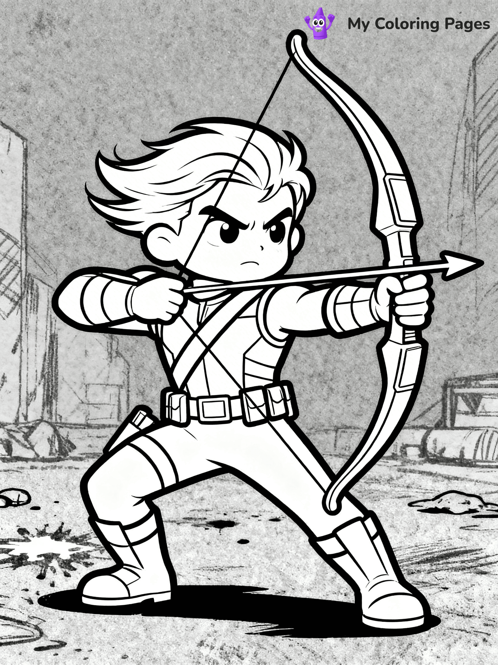 Hawkeye Coloring Pages - 19