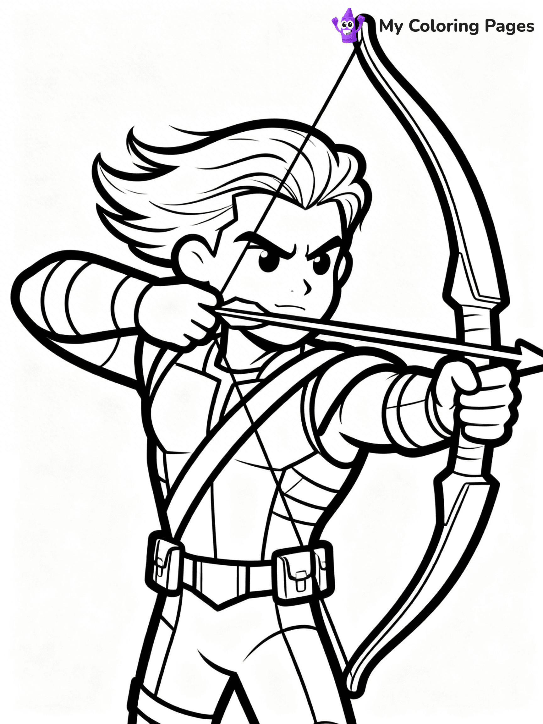 Hawkeye Coloring Pages - 18