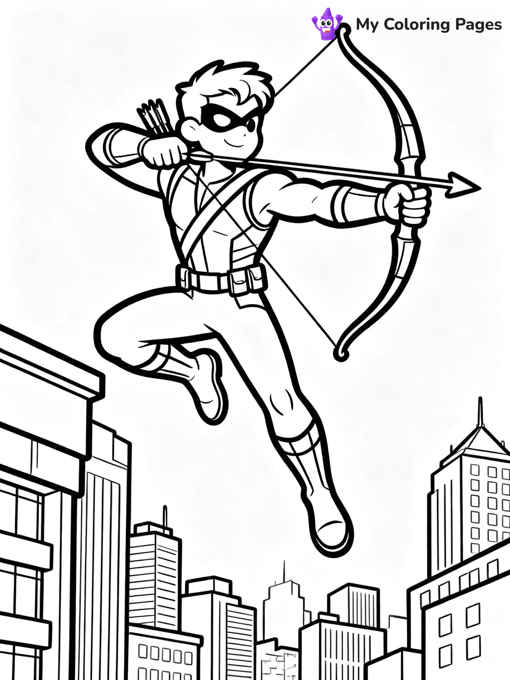 Hawkeye Coloring Pages - 14