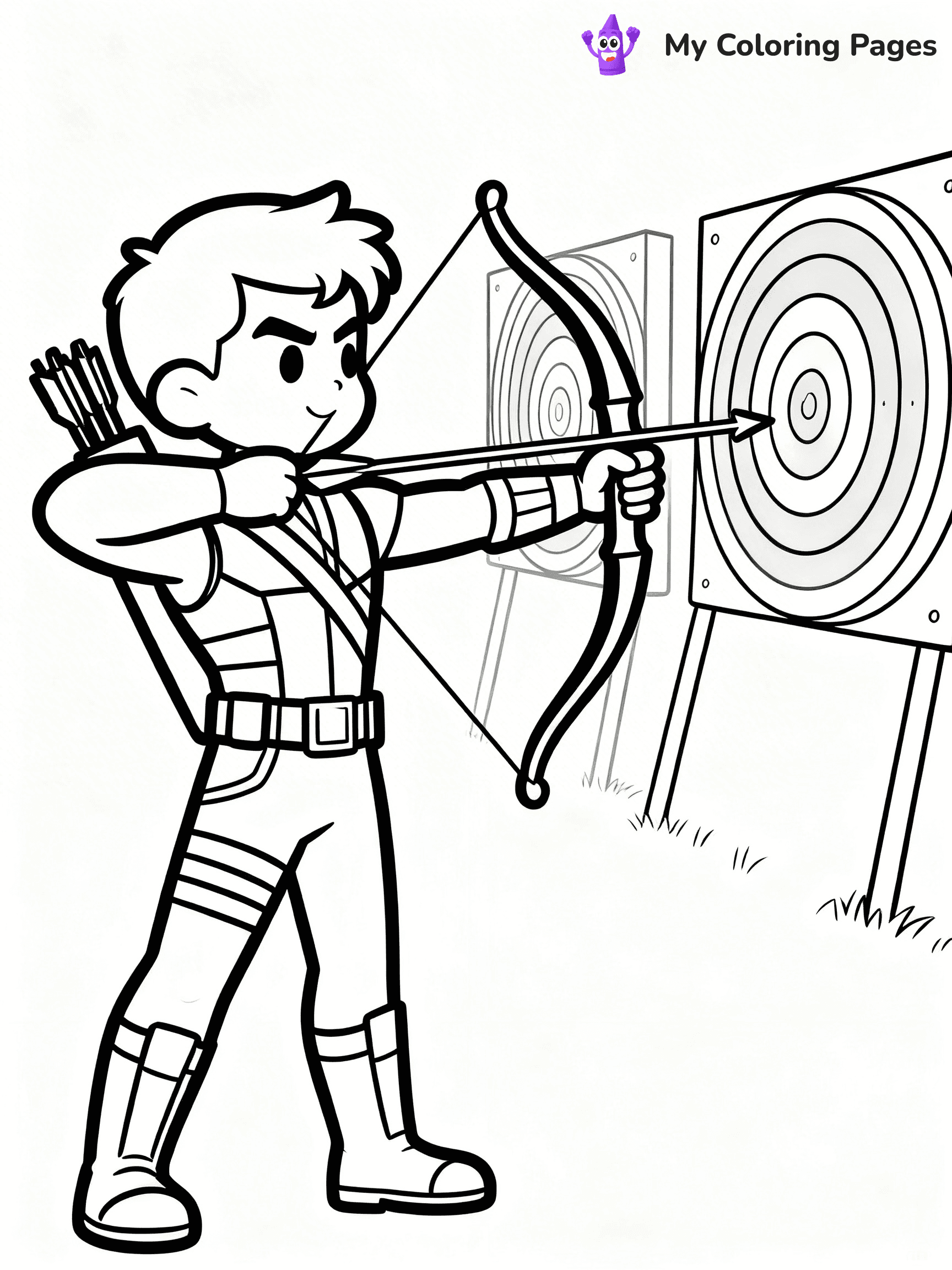 Hawkeye Coloring Pages - 11