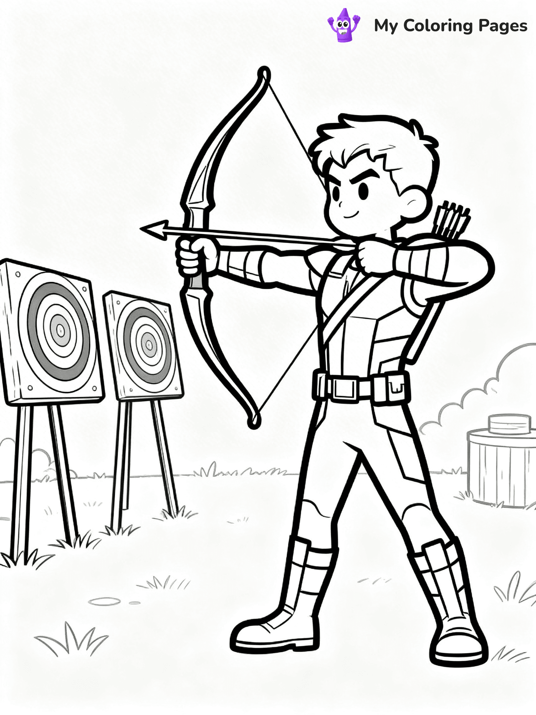 Hawkeye Coloring Pages - 9