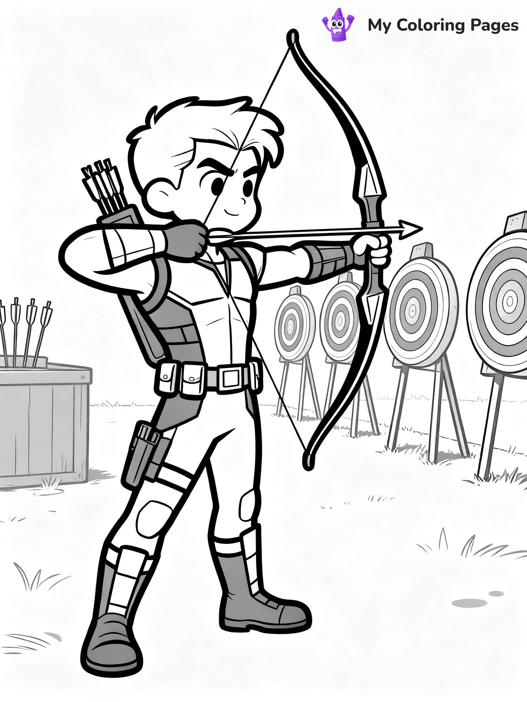 Hawkeye Coloring Pages - 7